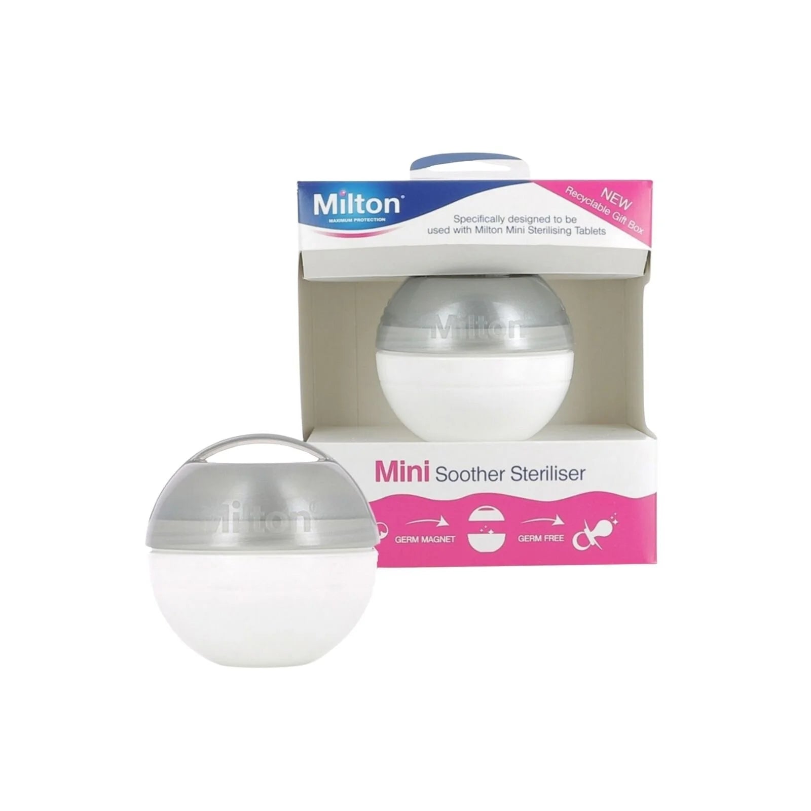 Milton Mini Soother Steriliser Silver - ebebek - Black Friday