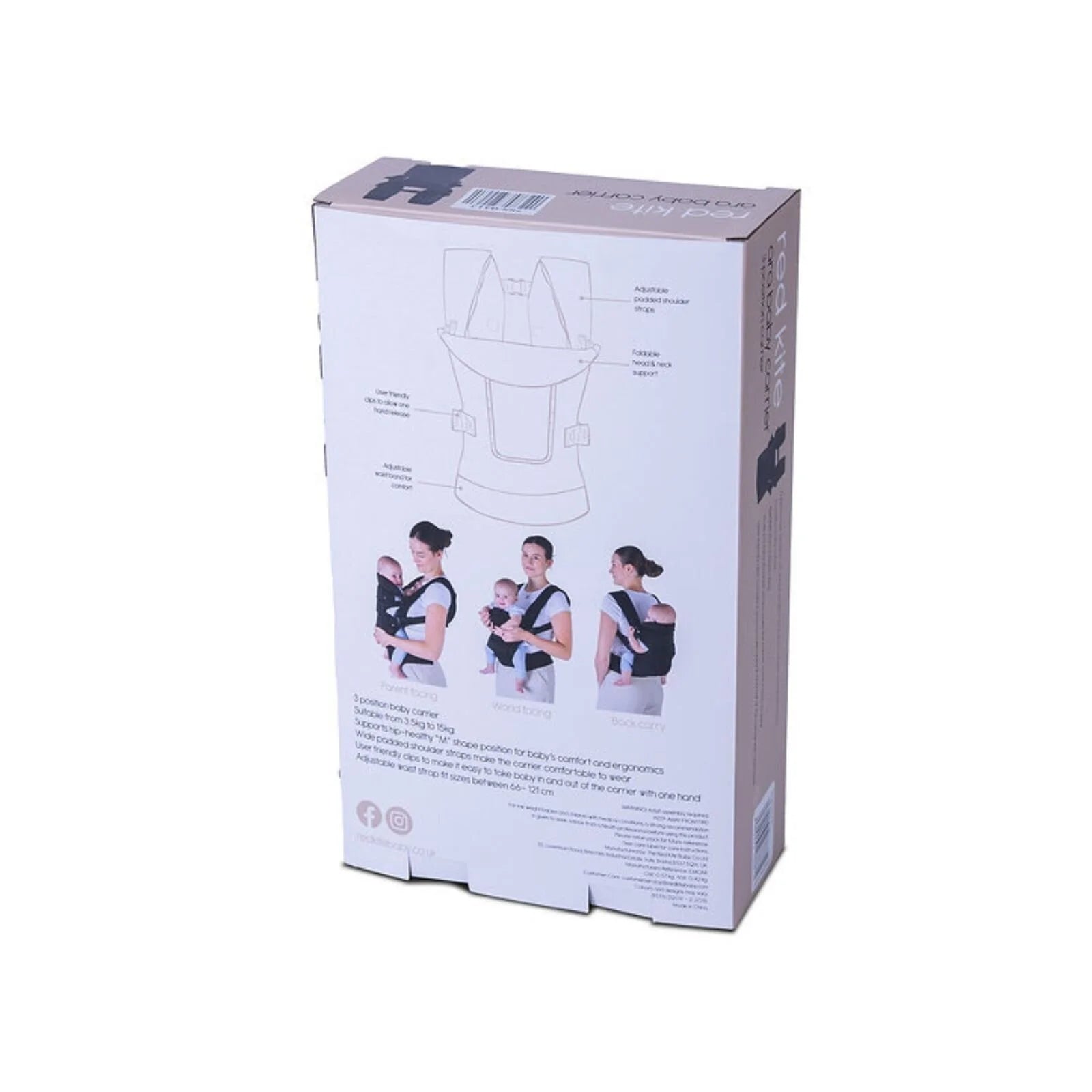 Red Kite Ara Travel Baby Carrier - Black - ebebek - Black Friday