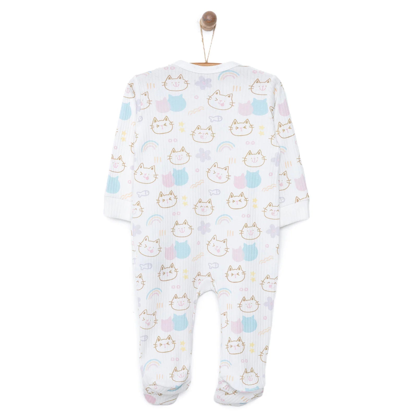Tiffany Newborn Baby Girl Footed Jumpsuit - Ecru - ebebek - Black Friday
