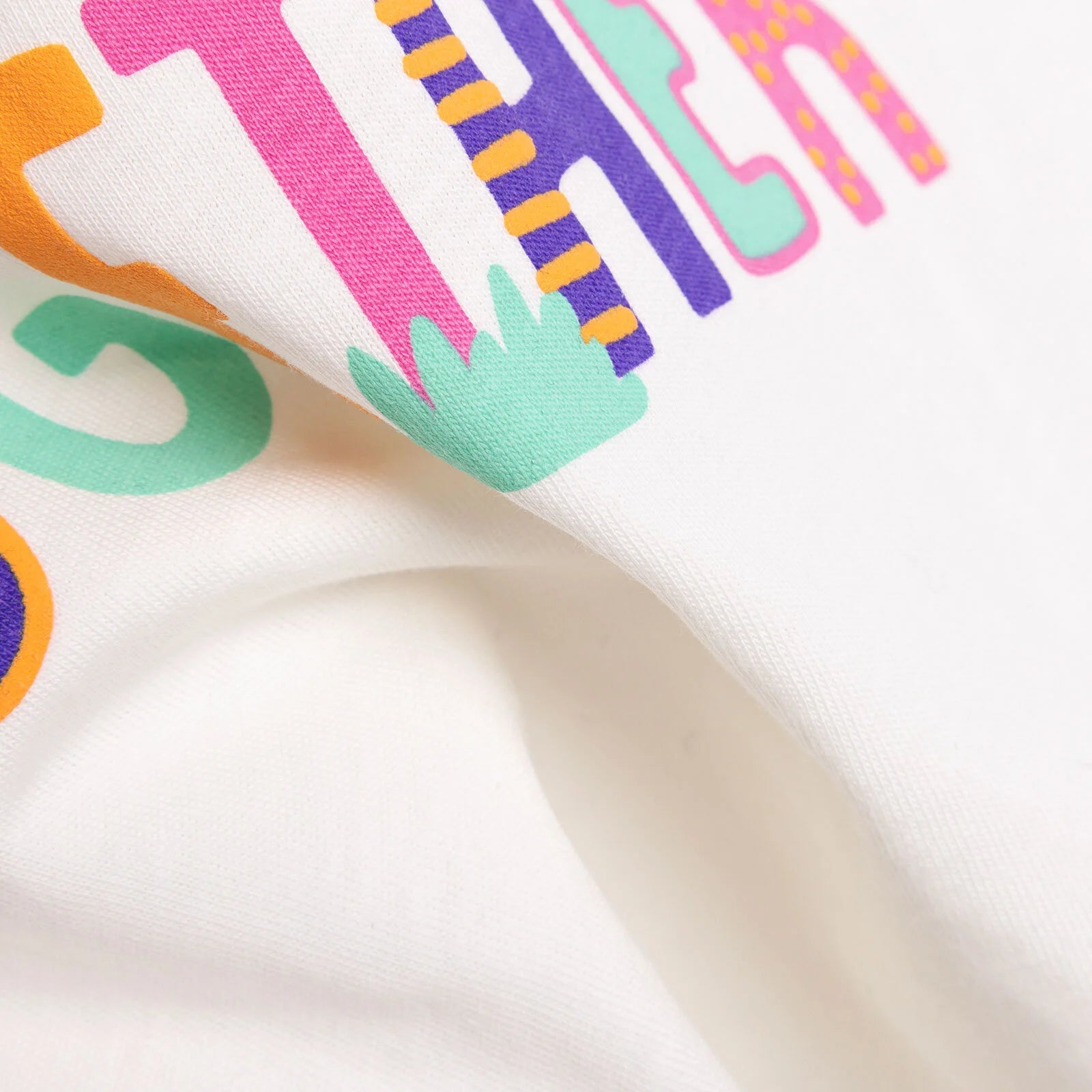 HelloBaby Basic Girl Text Patterned T-shirt - Ecru - ebebek - Black Friday