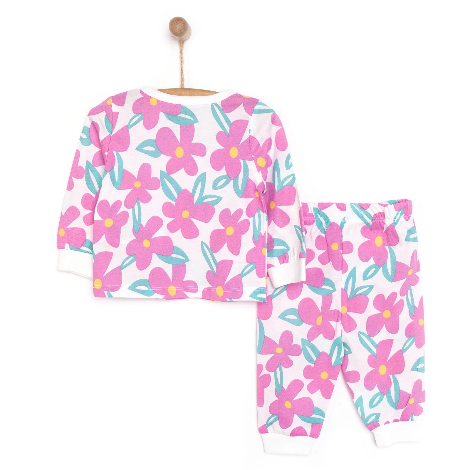 HelloBaby Baby Girl Long Sleeve Pyjamas Set - Pink - ebebek - Black Friday