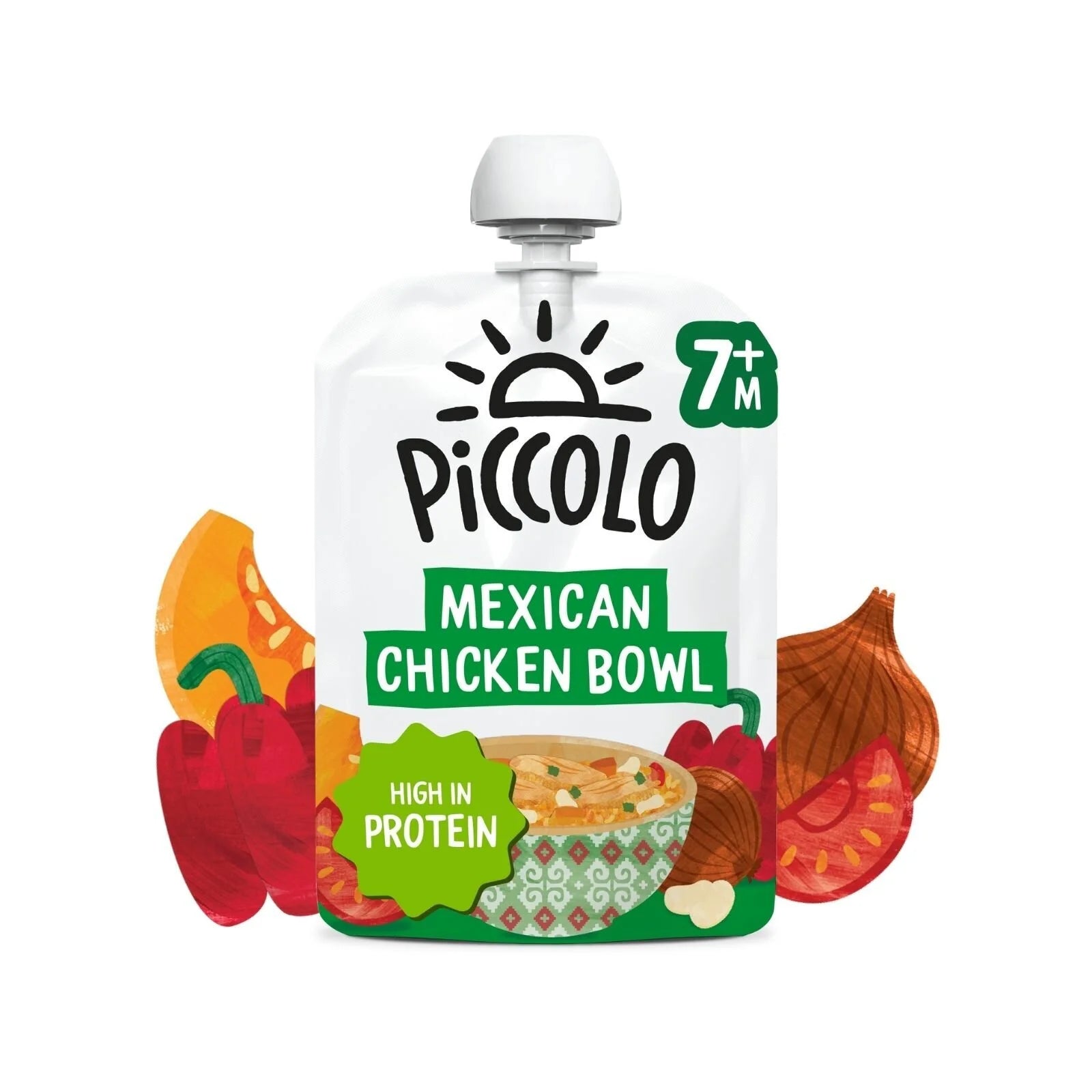 Piccolo Organic Mexican Chicken Bowl 130g - ebebek - Black Friday
