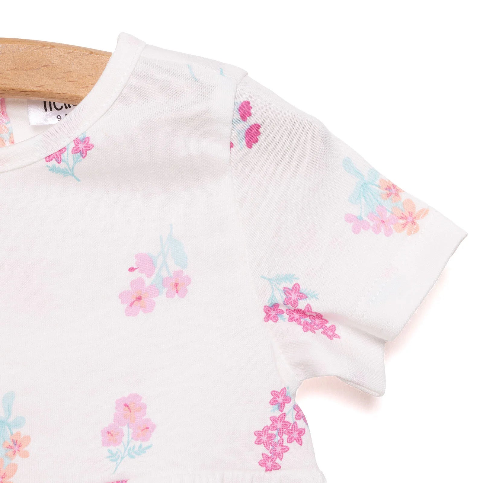 HelloBaby Basic Girl Flower Patterned Dress - Ecru - ebebek - Black Friday