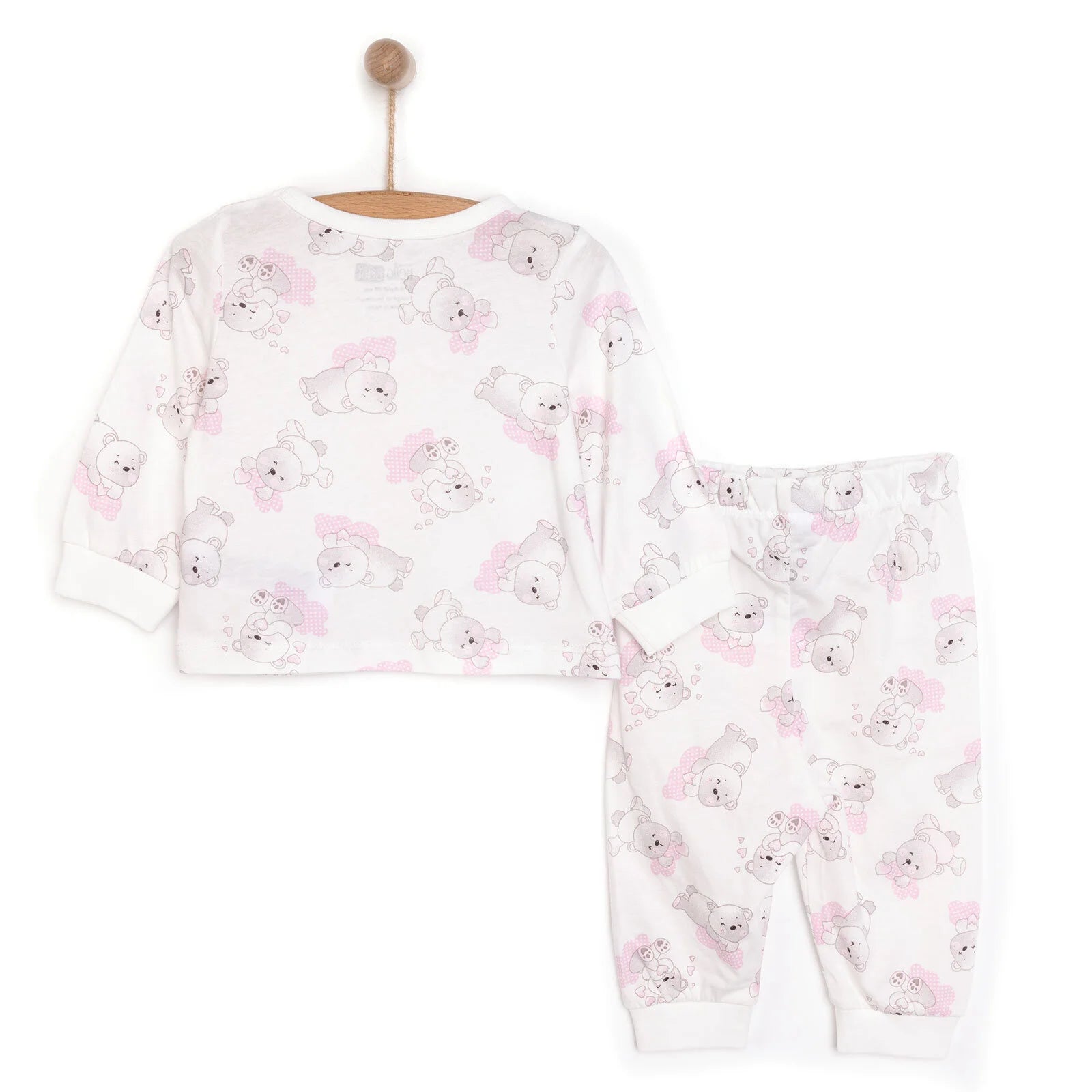 HelloBaby Baby Girl Long Sleeve Pyjamas Set - White - ebebek - Black Friday