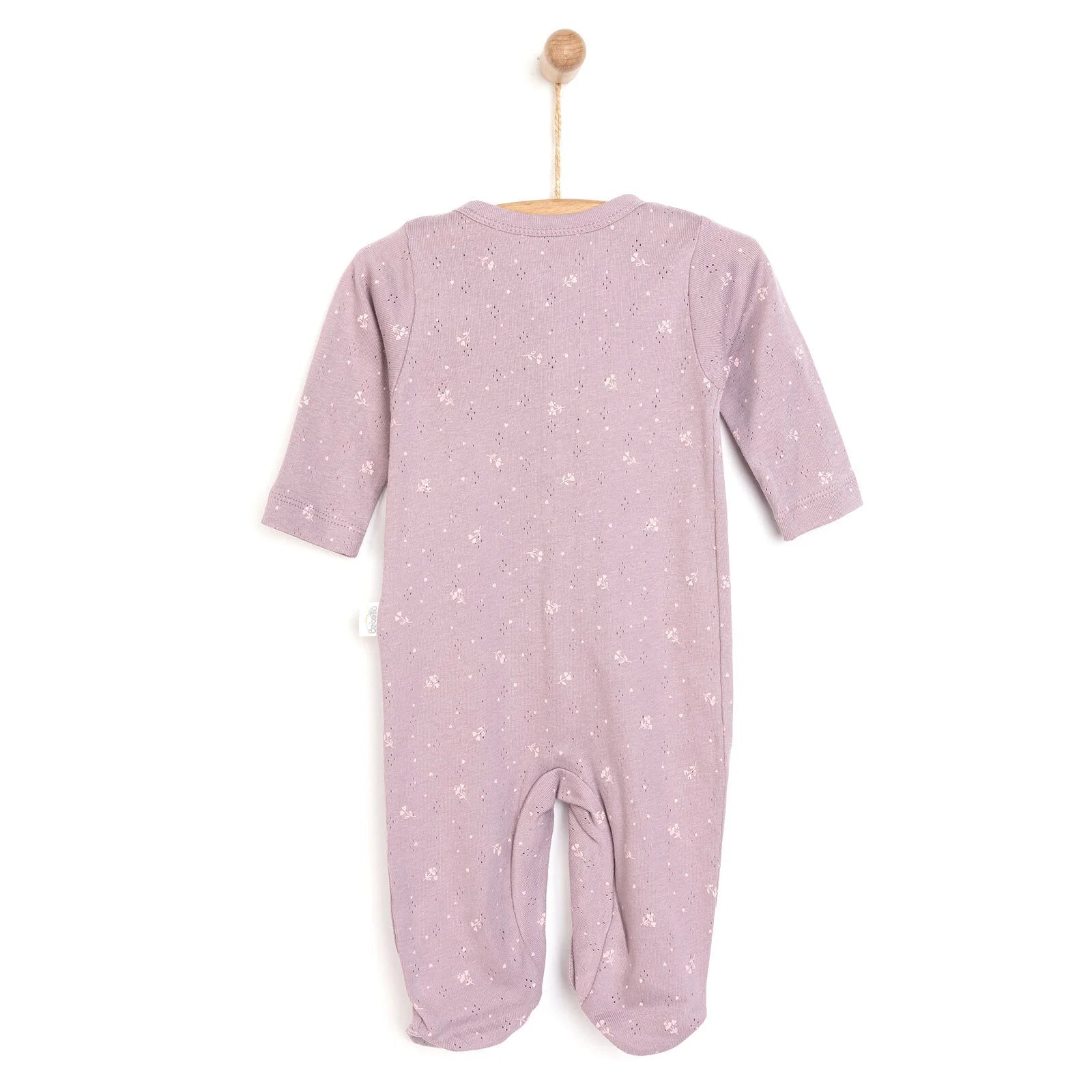 Bebetto Newborn Nature Footed Jumpsuit - Purple - ebebek - Black Friday