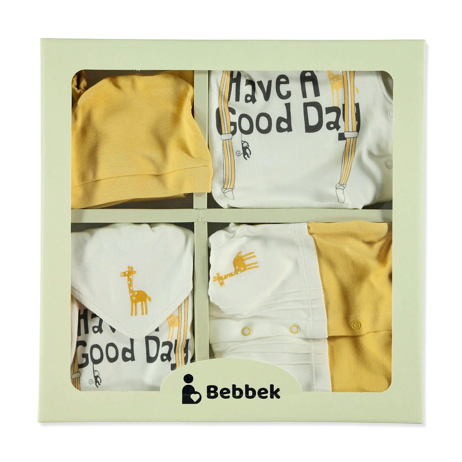 Bebbek Baby Boy 10 Pcs Newborn Starter Set - Light Brown - ebebek - Black Friday