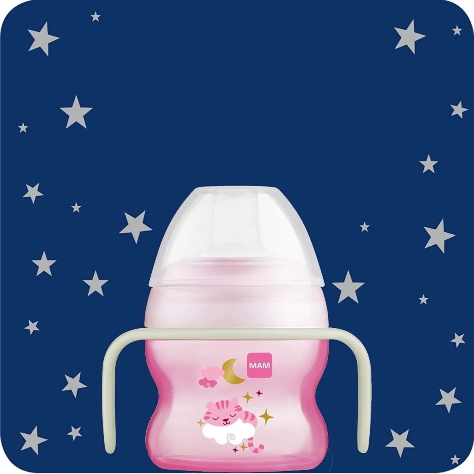 MAM Starter Cup & Glow with Handles 150 ml - Pink - ebebek - Black Friday