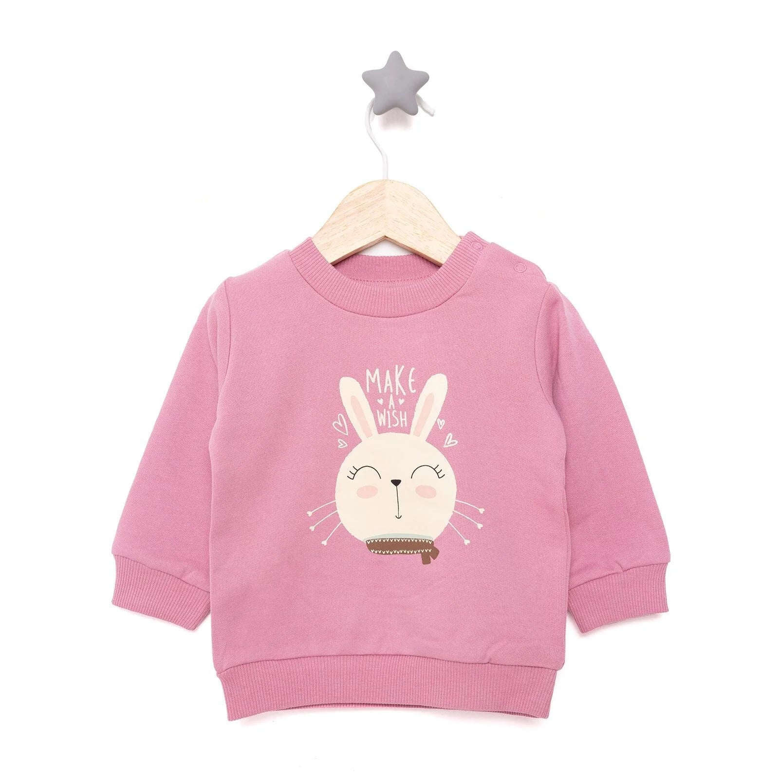 HelloBaby Basic Baby Girl Sweatshirt - Pink - ebebek - Black Friday