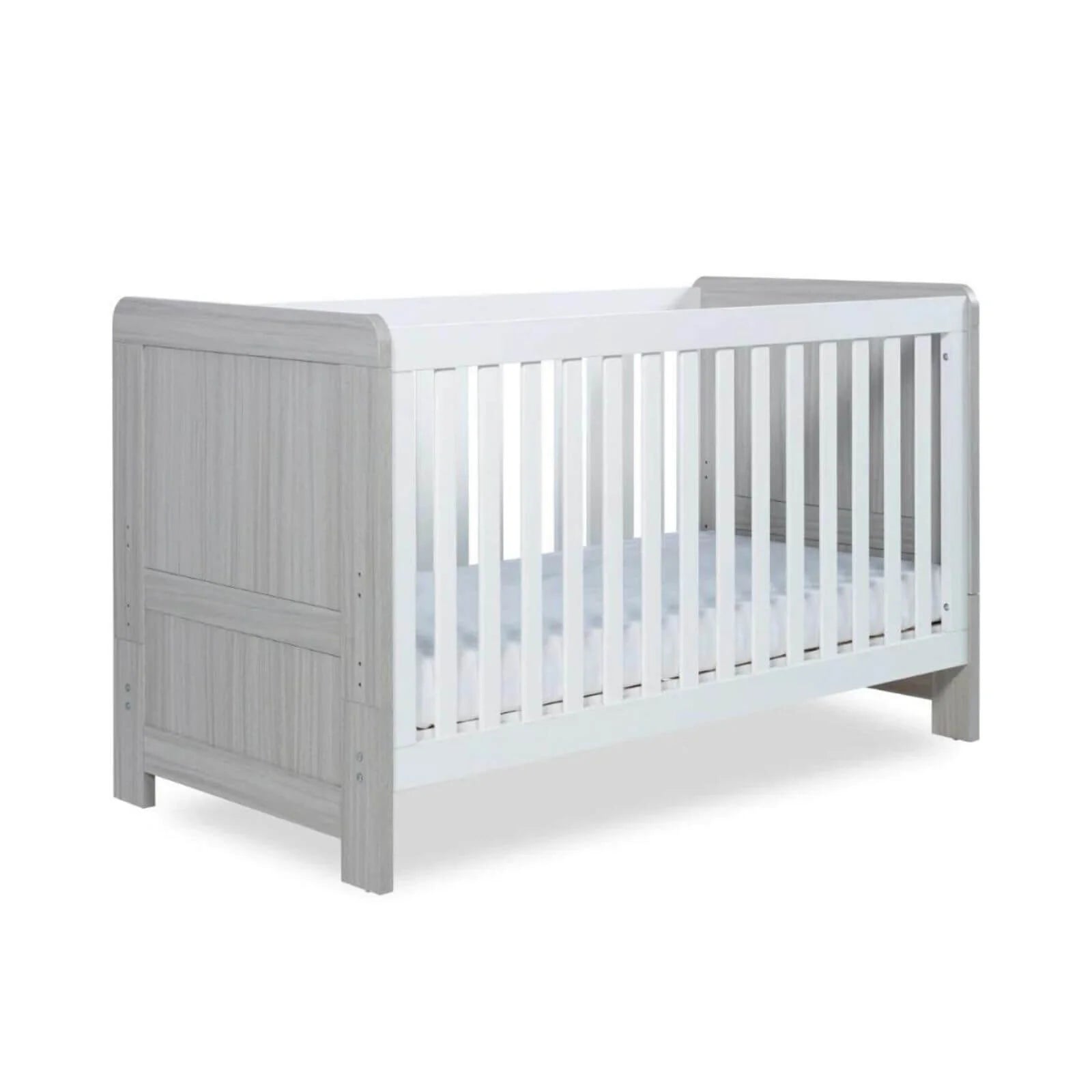 Ickle Bubba Pembrey Cot Bed Ash Grey - Premium Sprung Mattress - ebebek - Black Friday