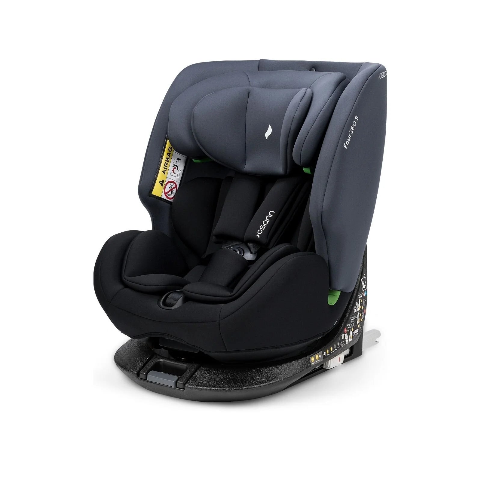 Osann Four360 0+/1/2/3 S ISOFIX Car Seat - Black Grey - ebebek - Black Friday