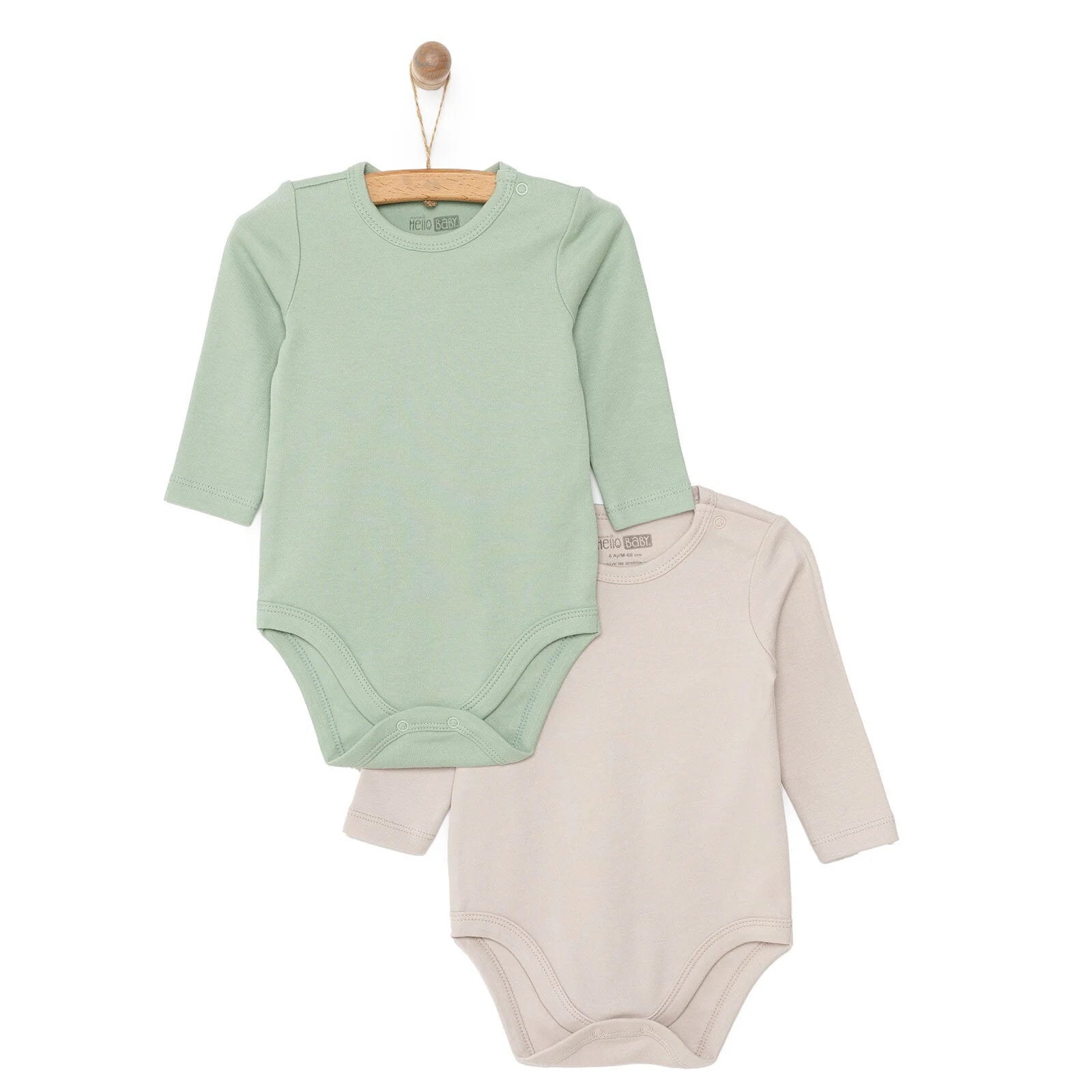 HelloBaby Baby Boy 2 Pcs Long Sleeve Body - Multicolour - ebebek - Black Friday