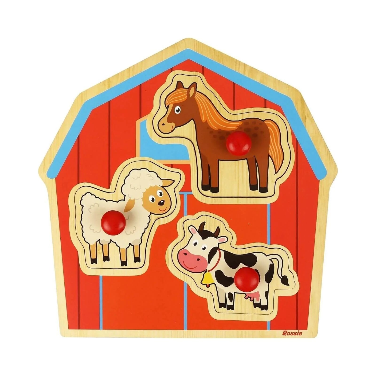 Rossie Wood First Puzzle - The Farm - ebebek - Black Friday