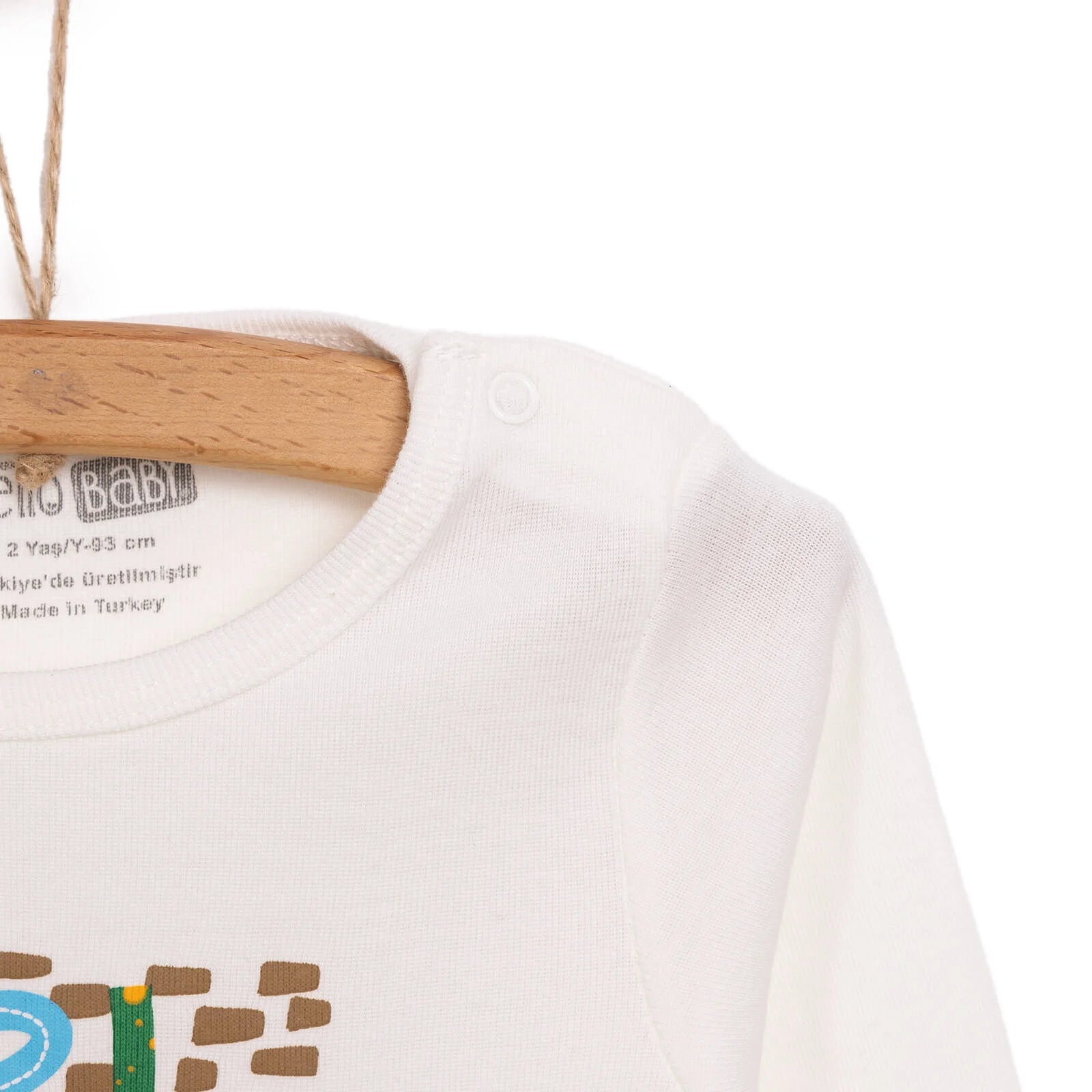 HelloBaby Baby Boy Long Sleeve Bodysuit - Beige - ebebek - Black Friday