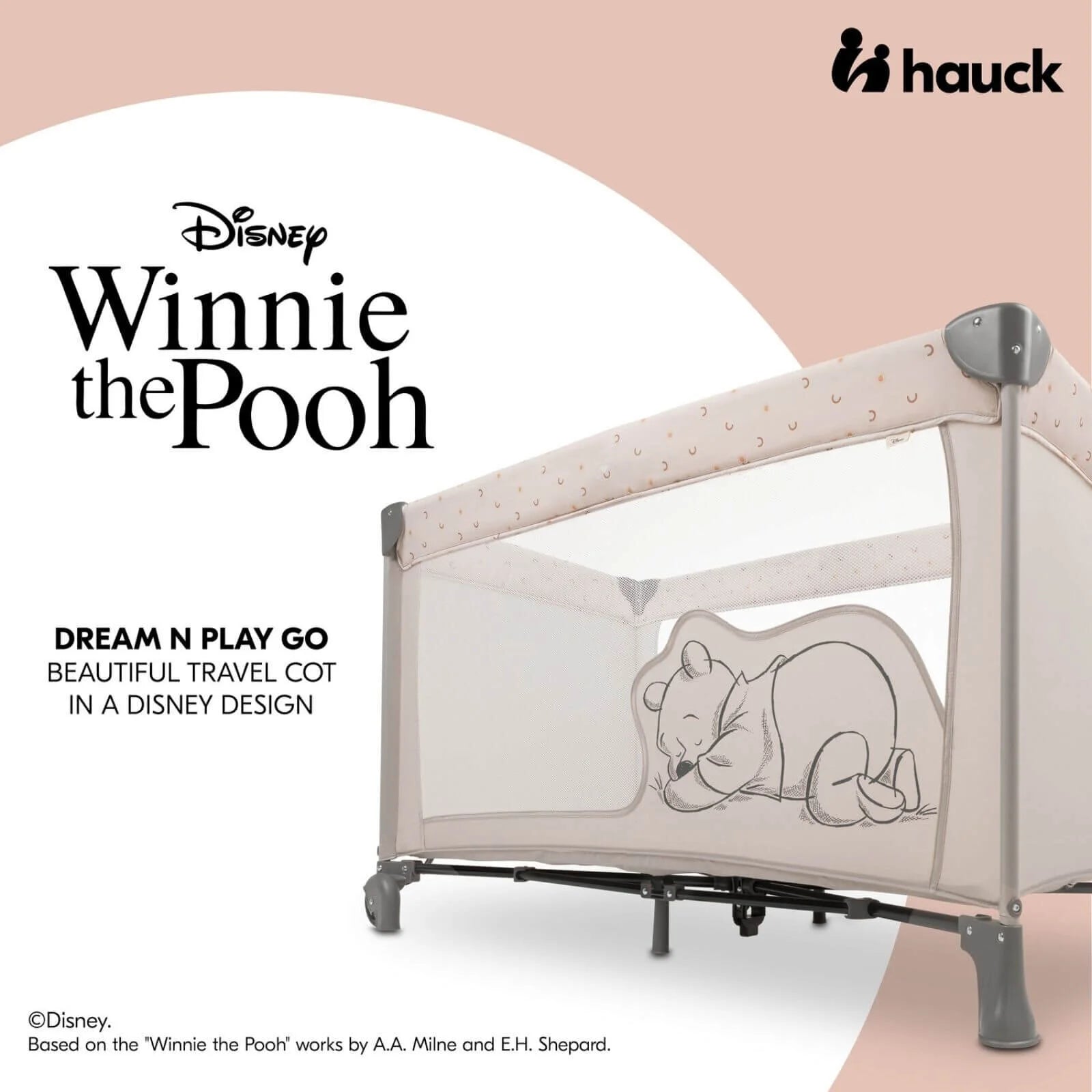 Hauck Dream N Play Go Travel Cot - Winnie the Pooh - ebebek - Black Friday