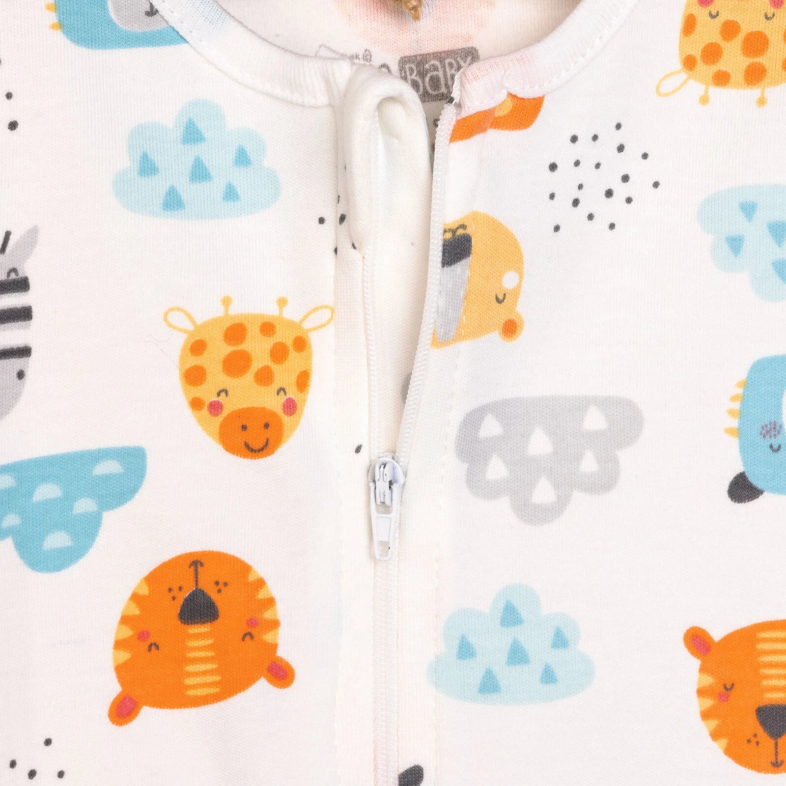 HelloBaby Newborn Footed Jumpsuit - Ecru - ebebek - Black Friday