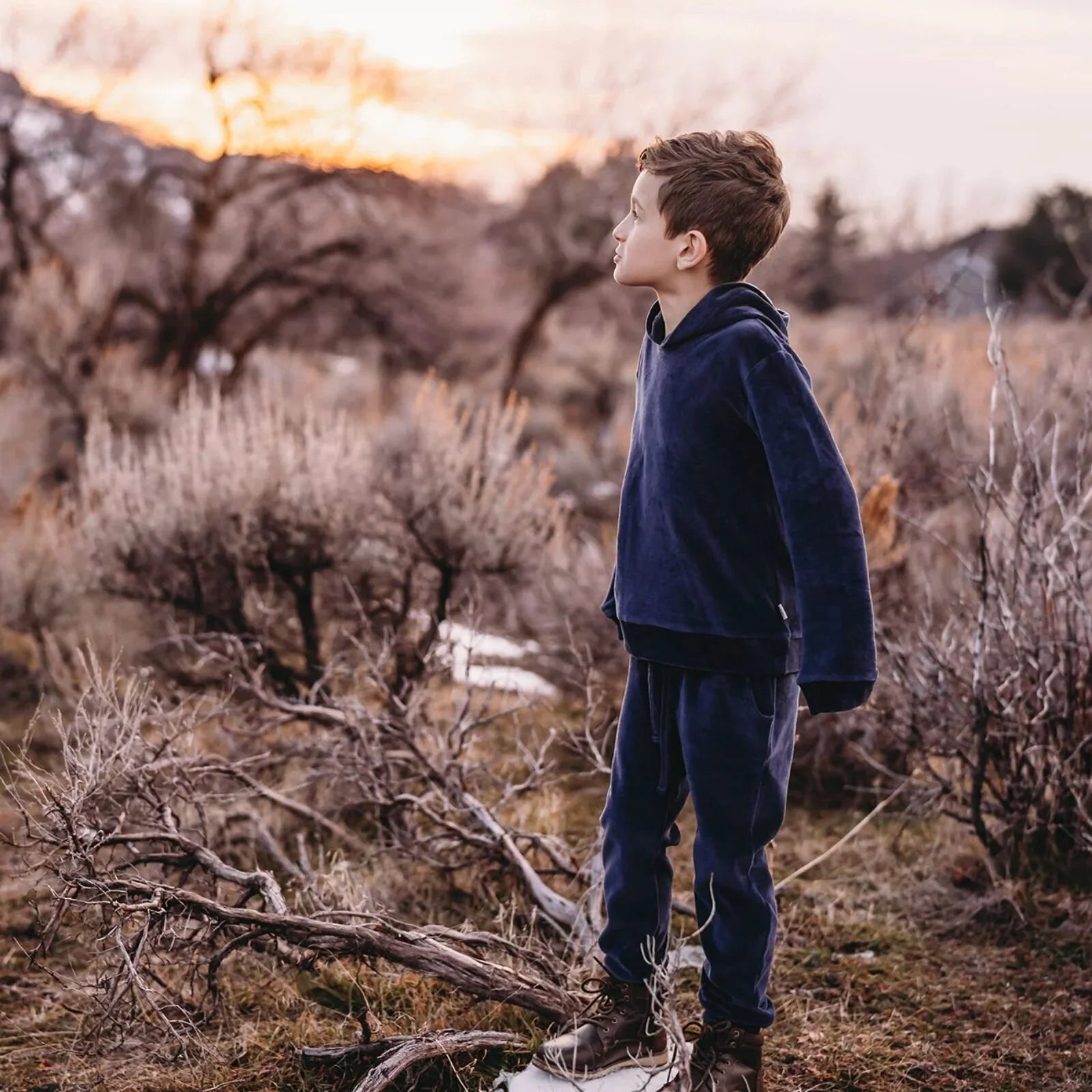 Antebies Deep Navy Velvet Set - ebebek - Black Friday