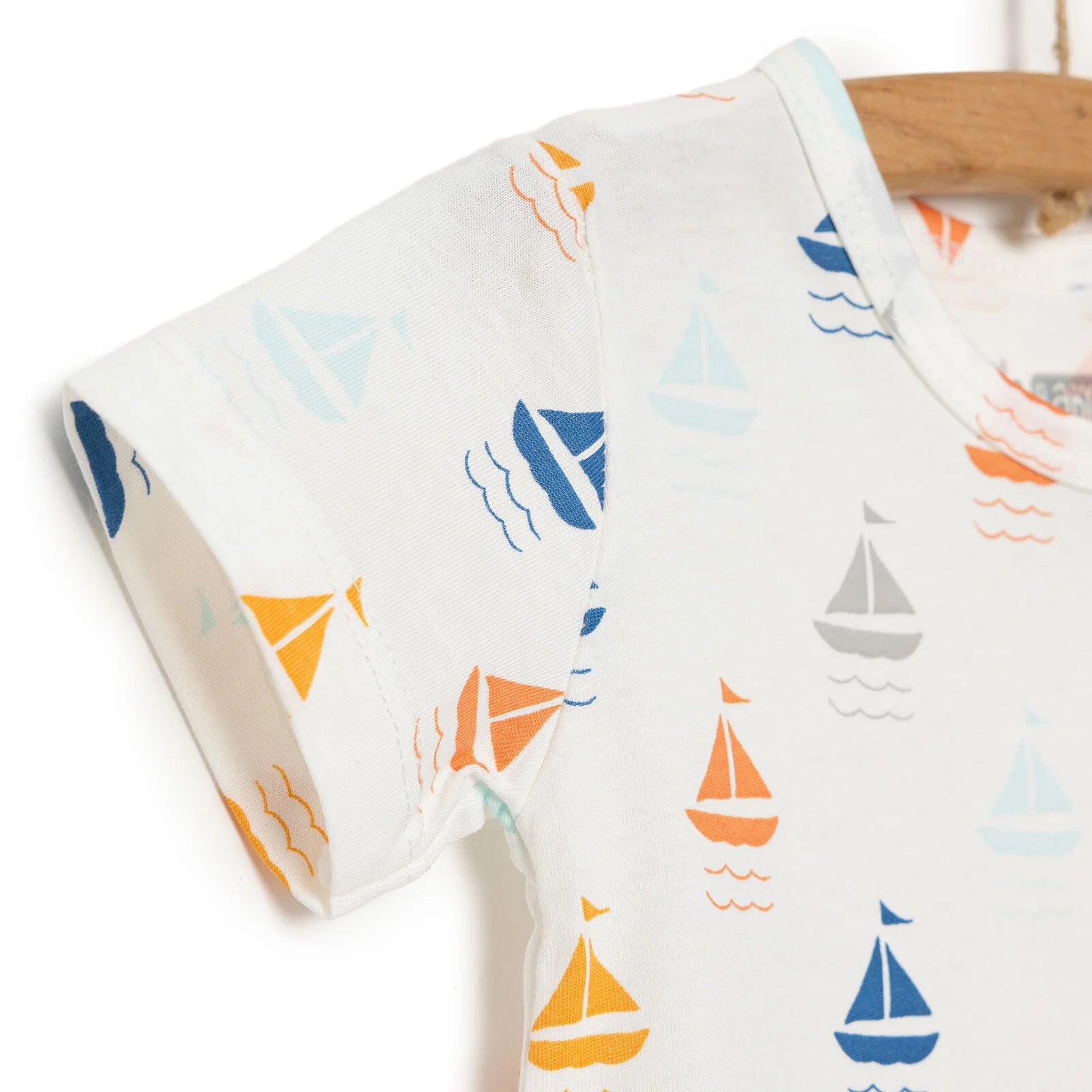 HelloBaby Newborn Boy Short Overalls - Ecru - ebebek - Black Friday