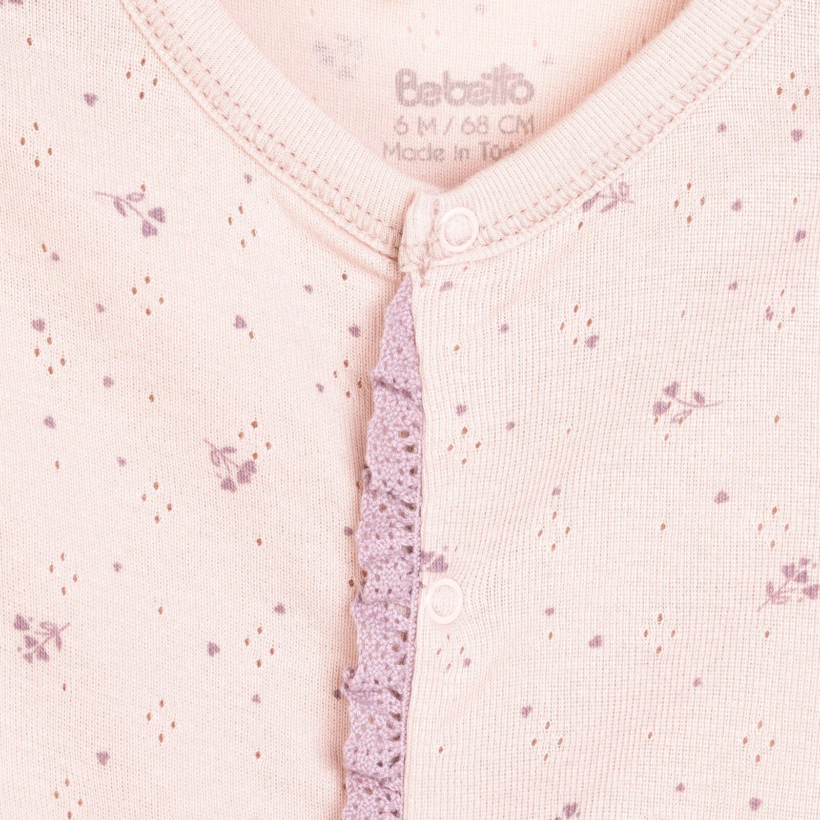 Bebetto Newborn Nature Footed Jumpsuit - Powder - ebebek - Black Friday