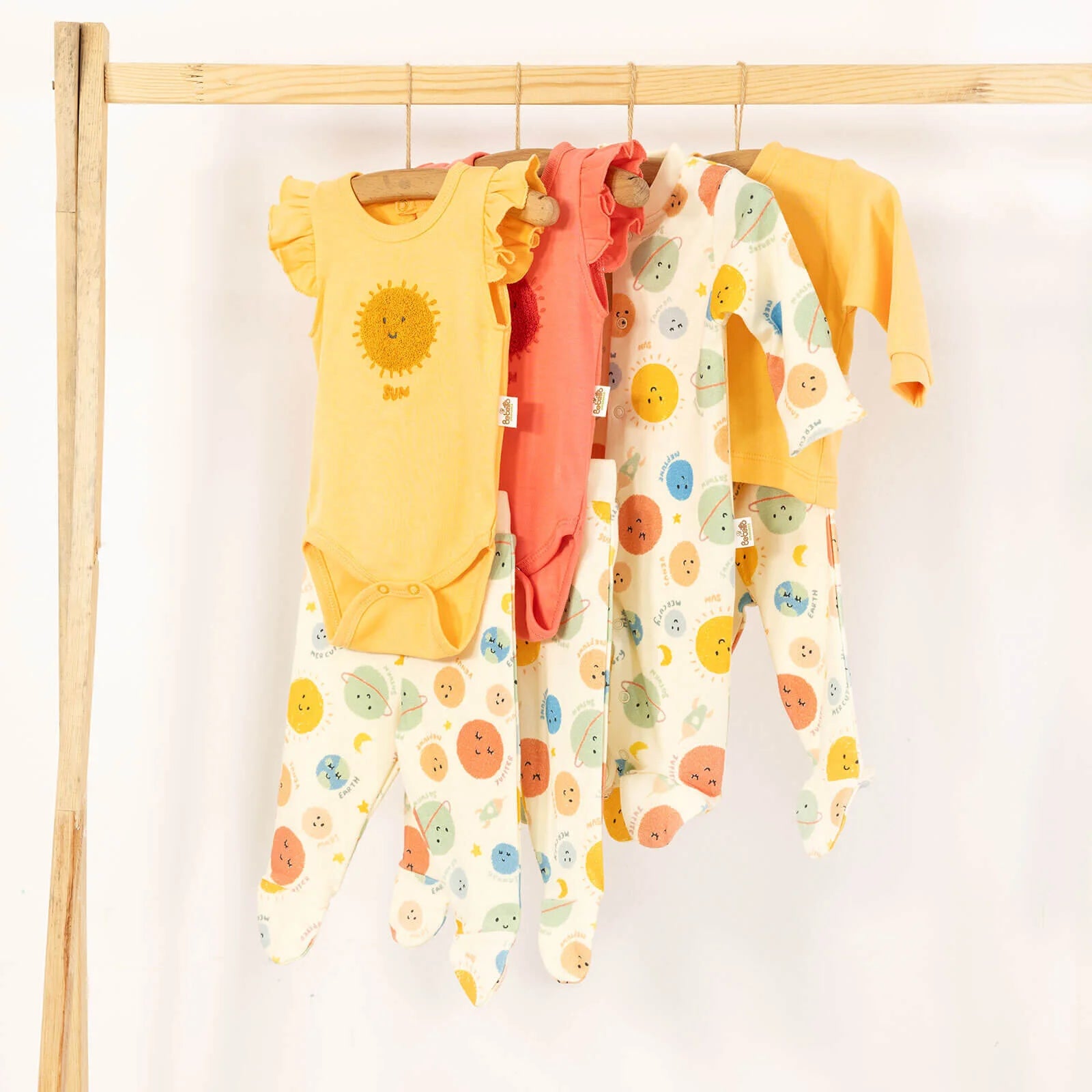 Bebetto Newborn Organic Cosmic Space Body - Orange - ebebek - Black Friday