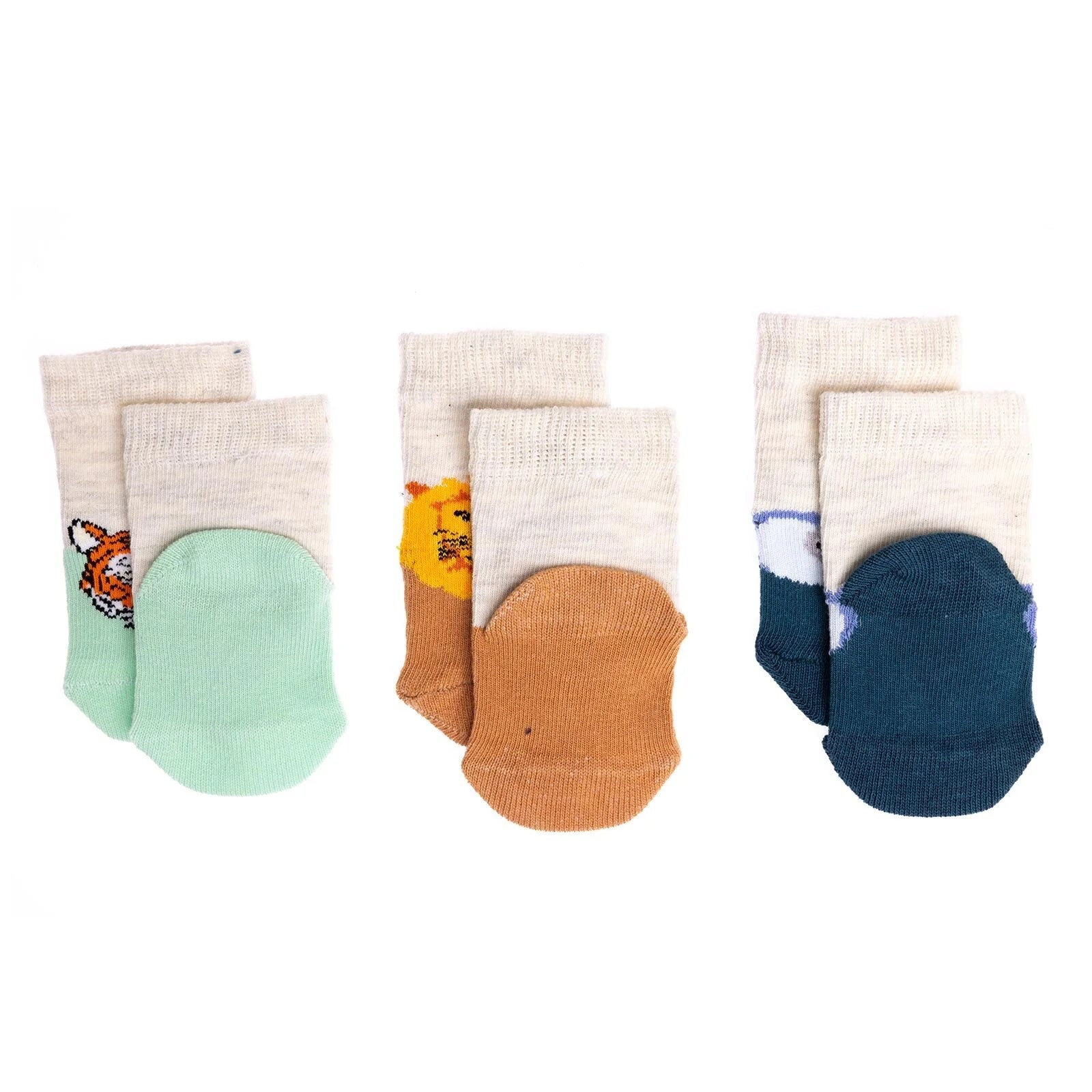 HelloBaby Baby Boy Socks 3 Pcs - Grey - ebebek - Black Friday