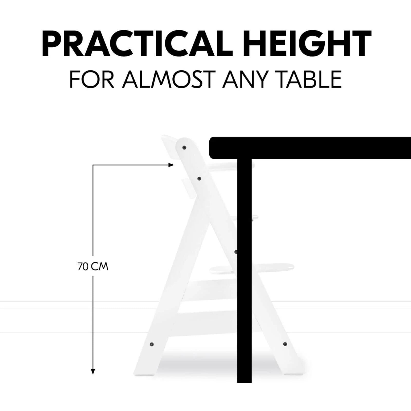 Hauck Alpha+ Wooden Highchair - White - ebebek - Black Friday