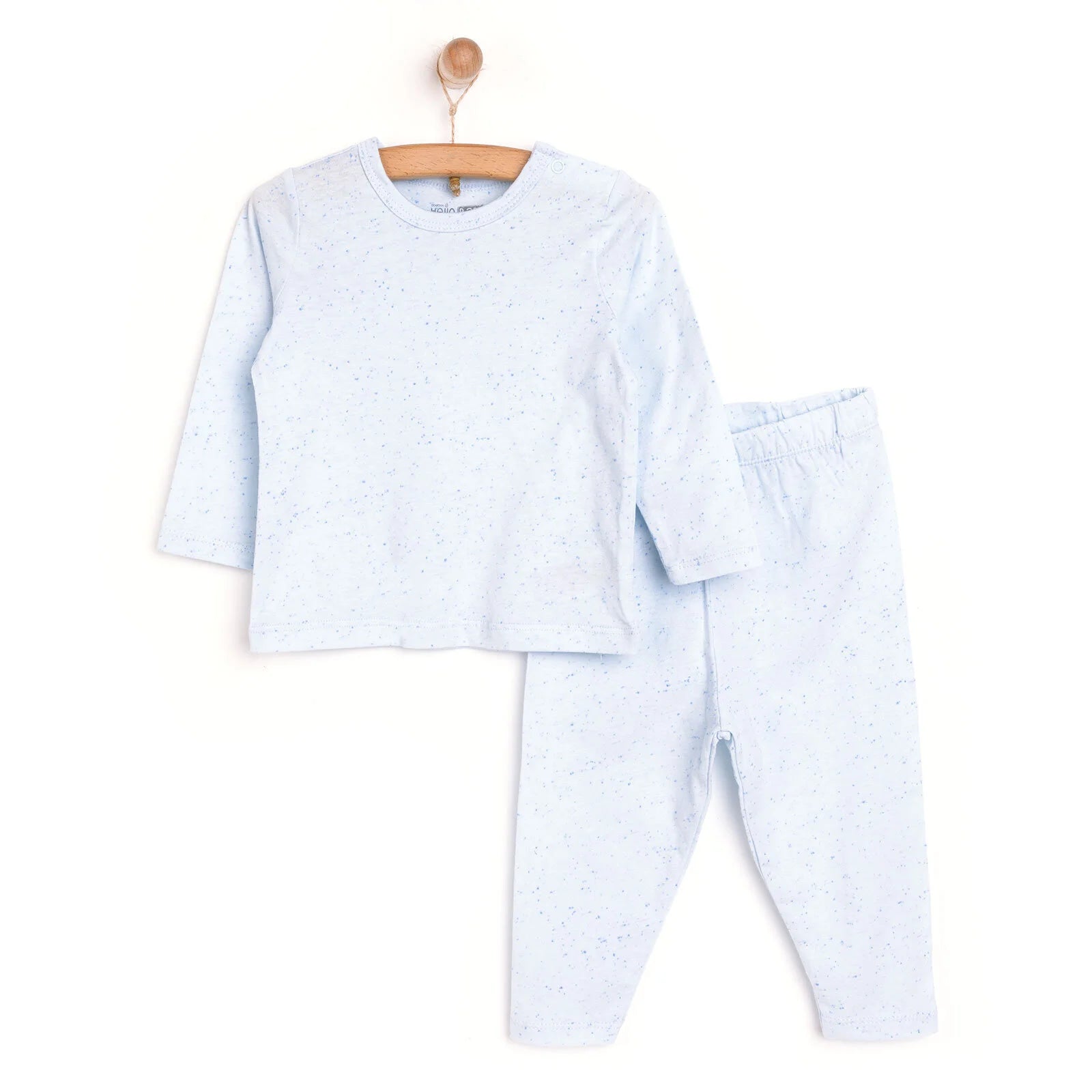 HelloBaby Boy Long Sleeve Pyjamas Set - Blue - ebebek - Black Friday