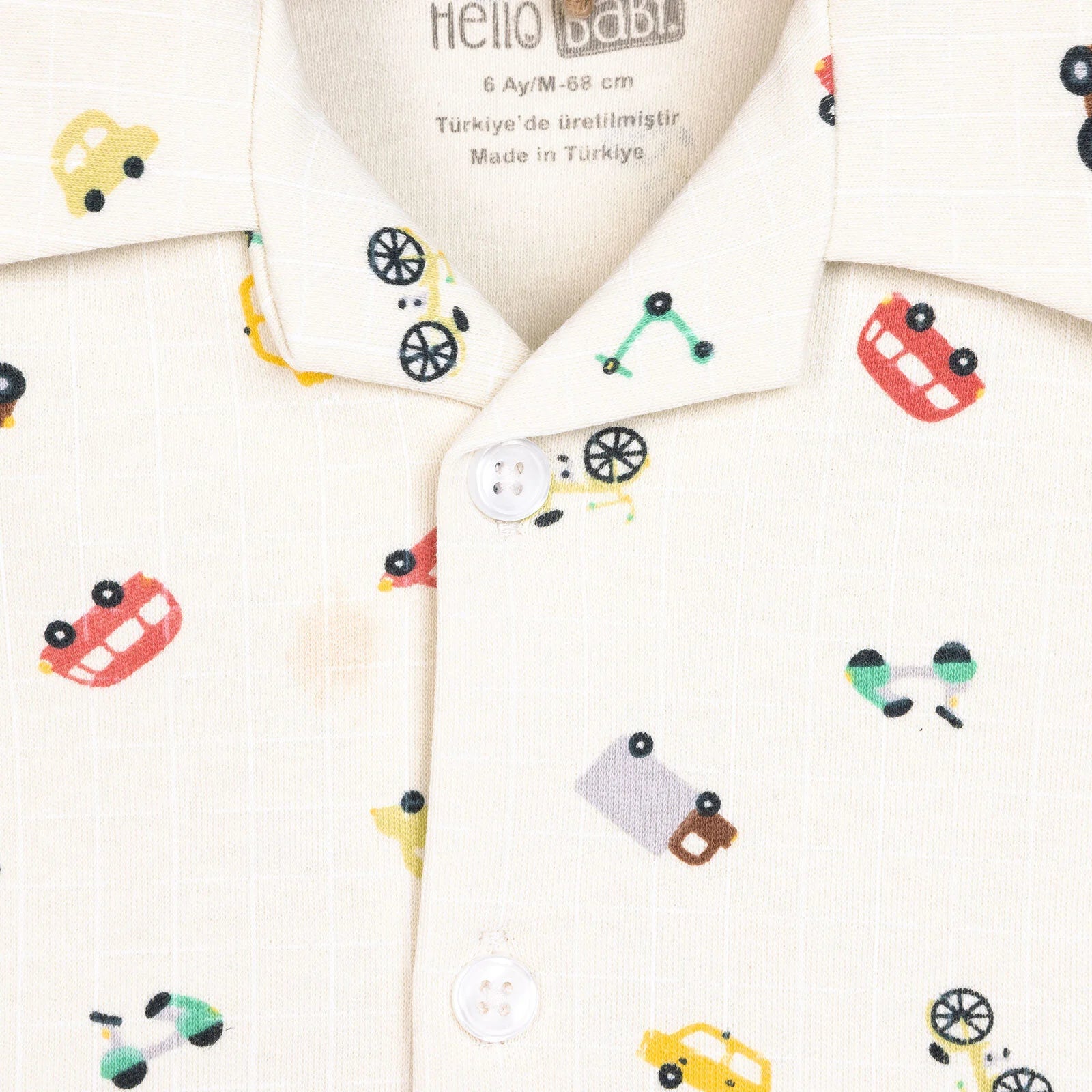 HelloBaby Boy Long Sleeve Pyjamas Set - Ecru - ebebek - Black Friday