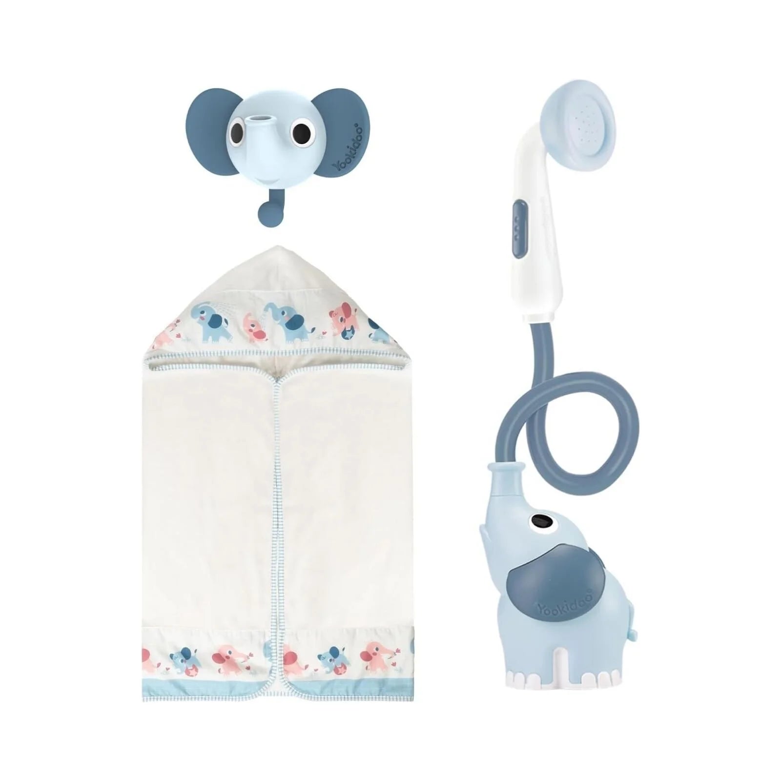 Yookidoo Baby Shower Gift Set Elephant - Cloudy Blue - ebebek - Black Friday