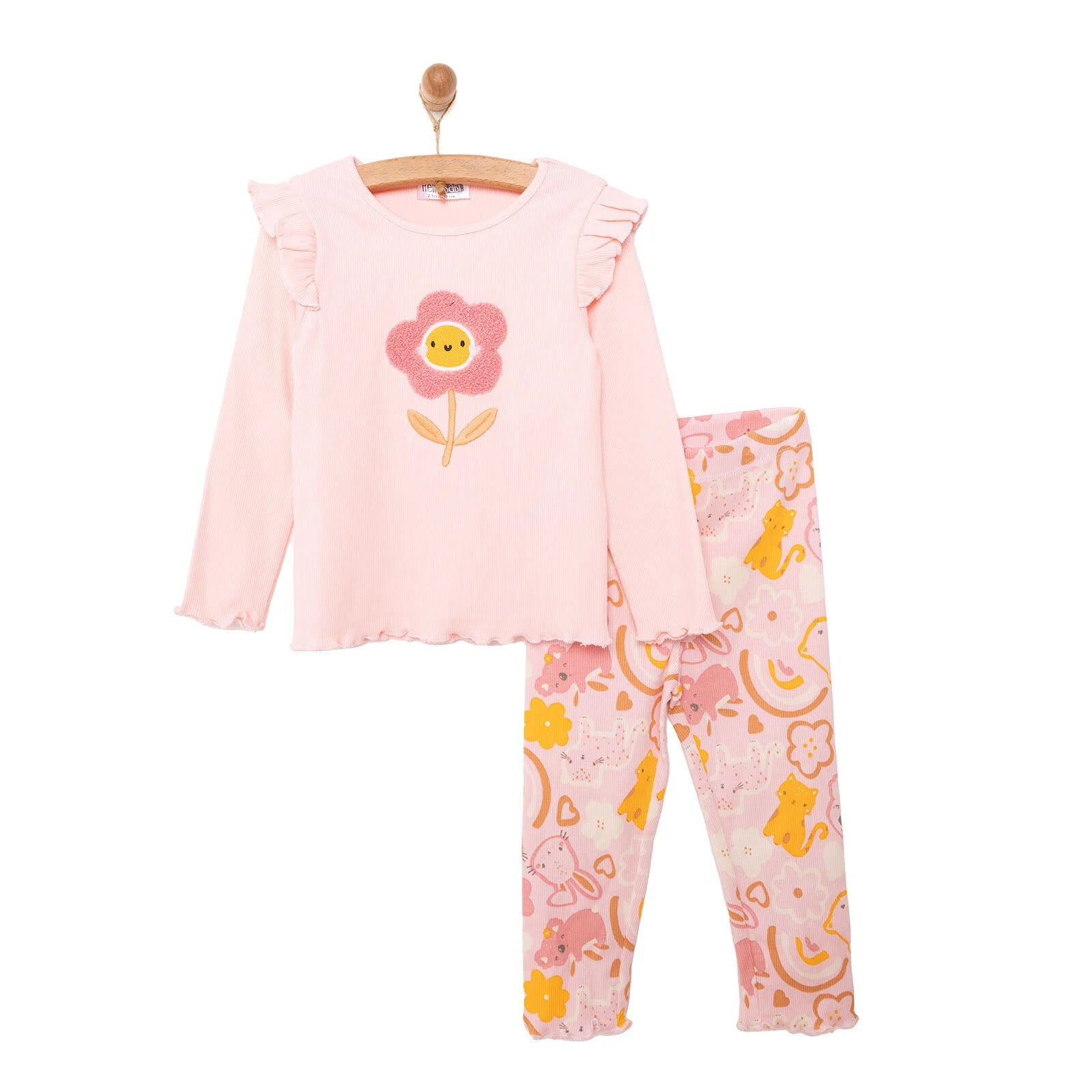 HelloBaby Happy Animals Girl Blouse - Tights - Light Pink - ebebek - Black Friday