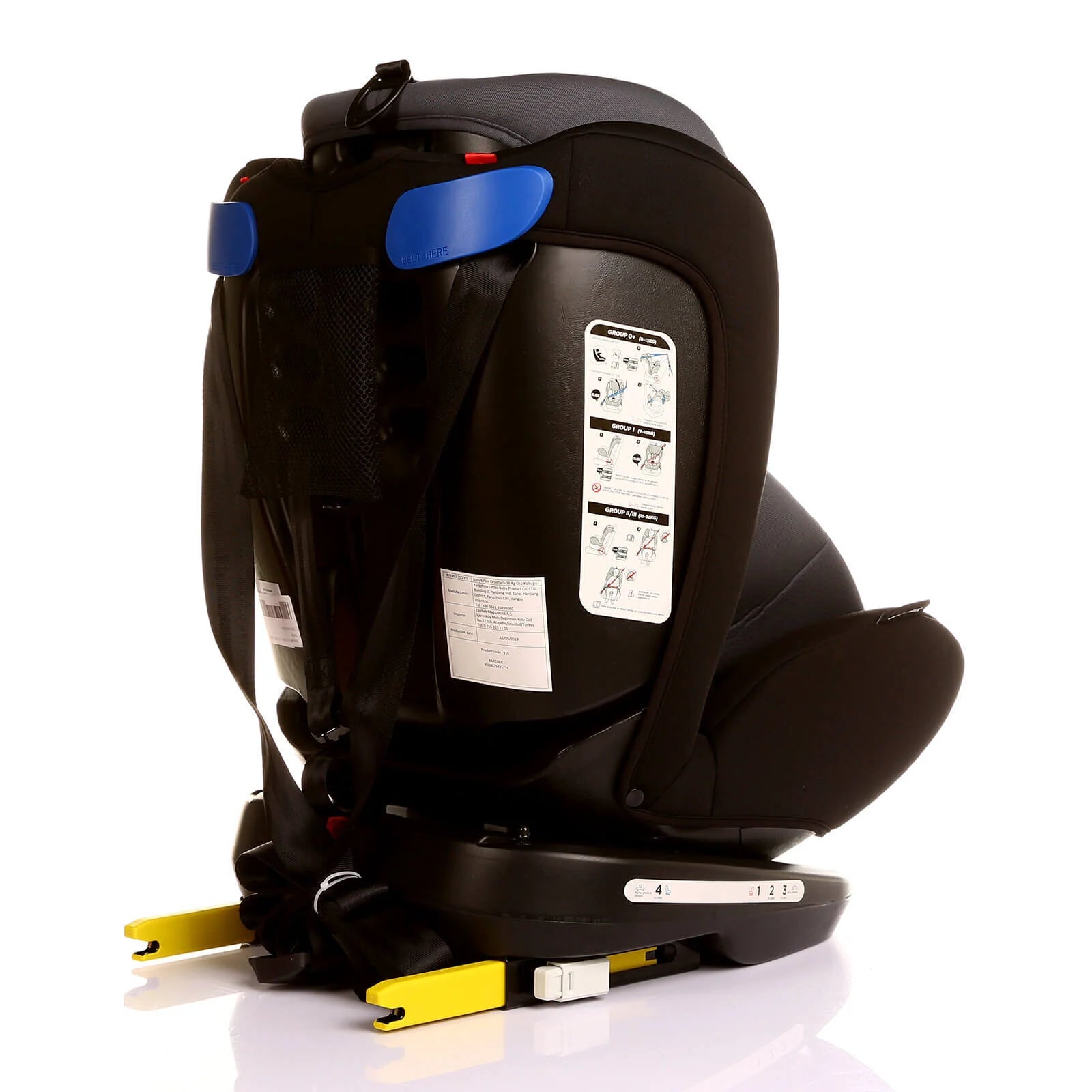 baby plus Orbitfix Group 0+/1/2/3 (Birt to 12 Years) Car Seat - Black Grey - ebebek - Black Friday