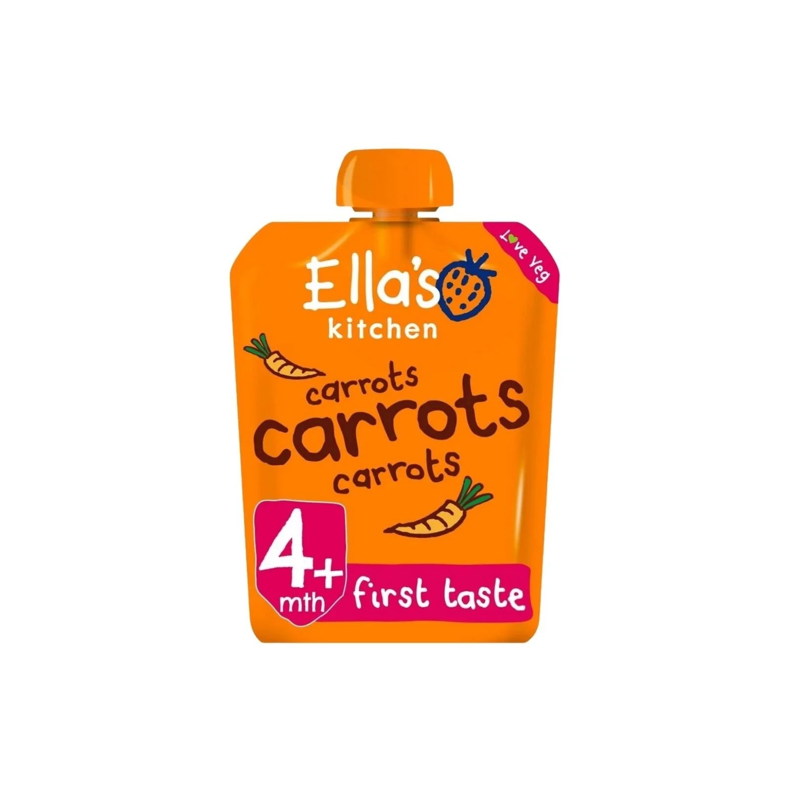 Ella's Kitchen Organic Carrots First Taste Baby Food Pouch 4+ months 70g - ebebek - Black Friday