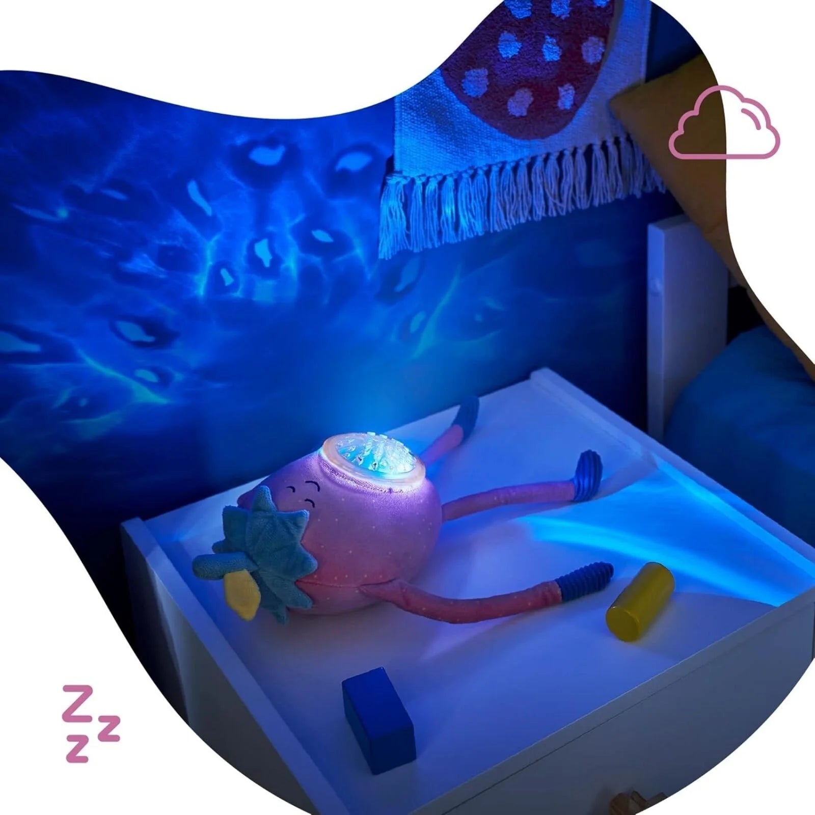 Badabulle Barnaby Plush Projection Night Light - ebebek - Black Friday