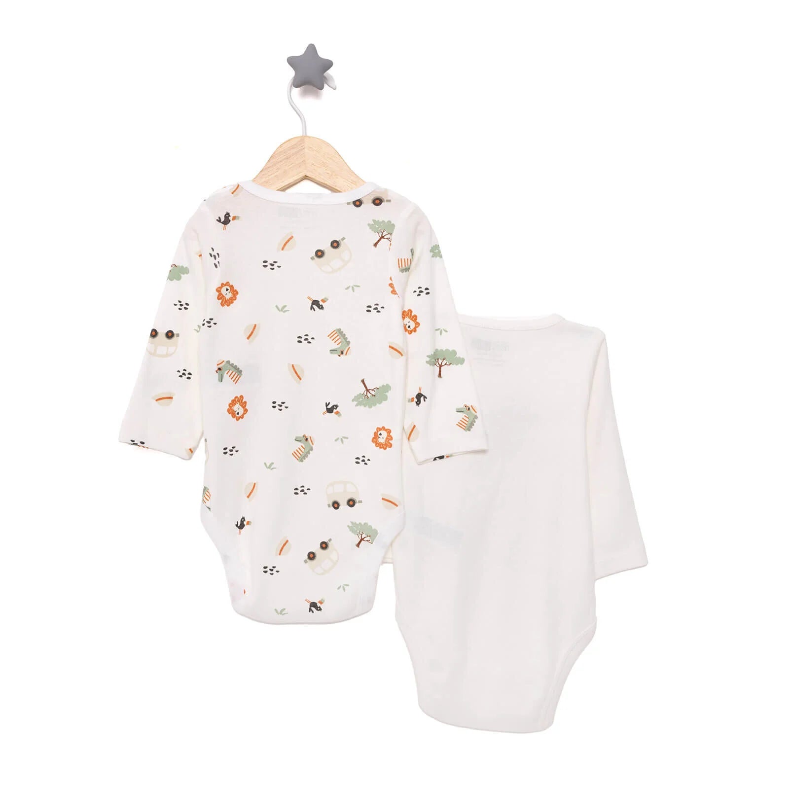 HelloBaby Baby Boy Long Sleeve Body 2 pcs - Beige - ebebek - Black Friday