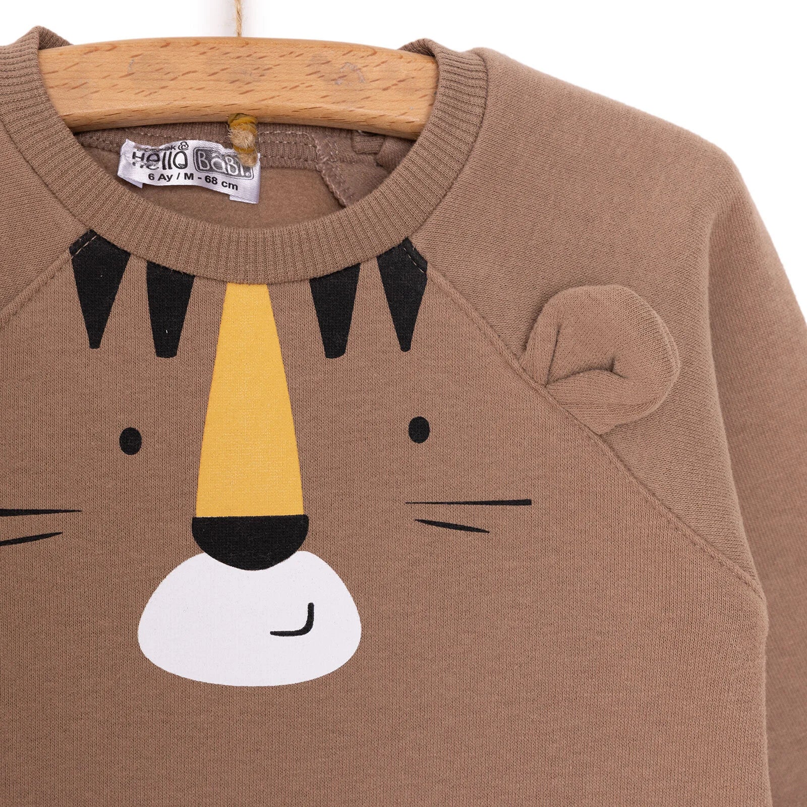 HelloBaby Newborn Boy Figure Jumpsuit - Brown - ebebek - Black Friday