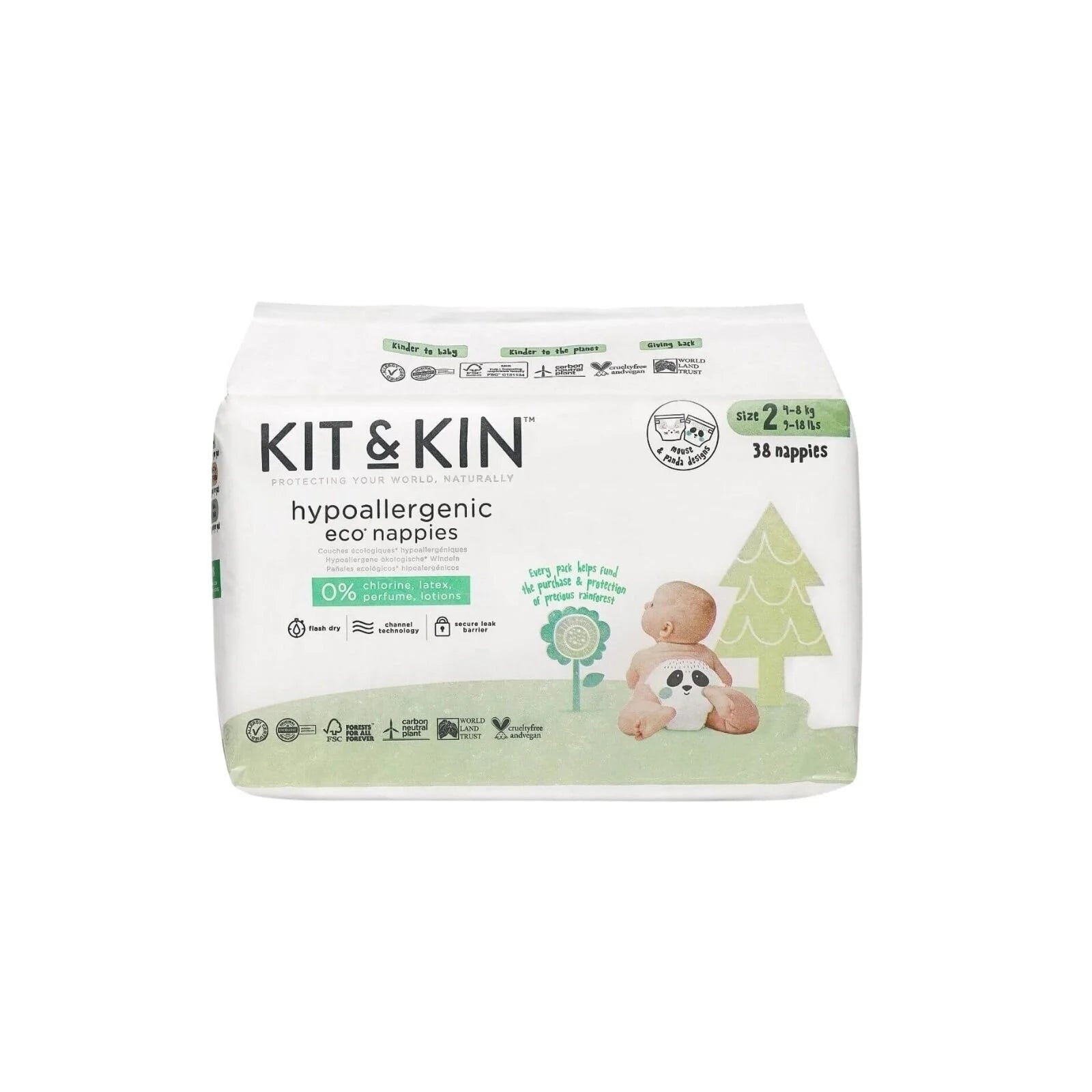 Kit & Kin Nappies Size 2 - 38 nappies - ebebek - Black Friday