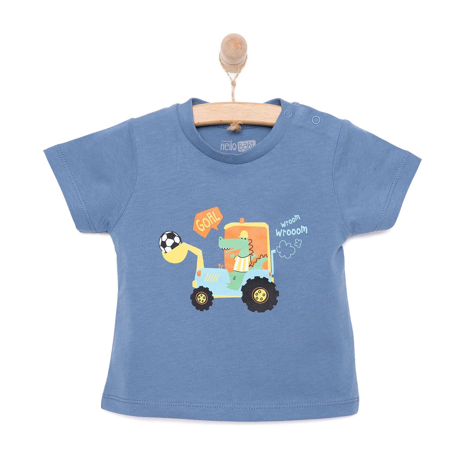 HelloBaby Baby Boy Basic Tshirt - Blue - ebebek - Black Friday