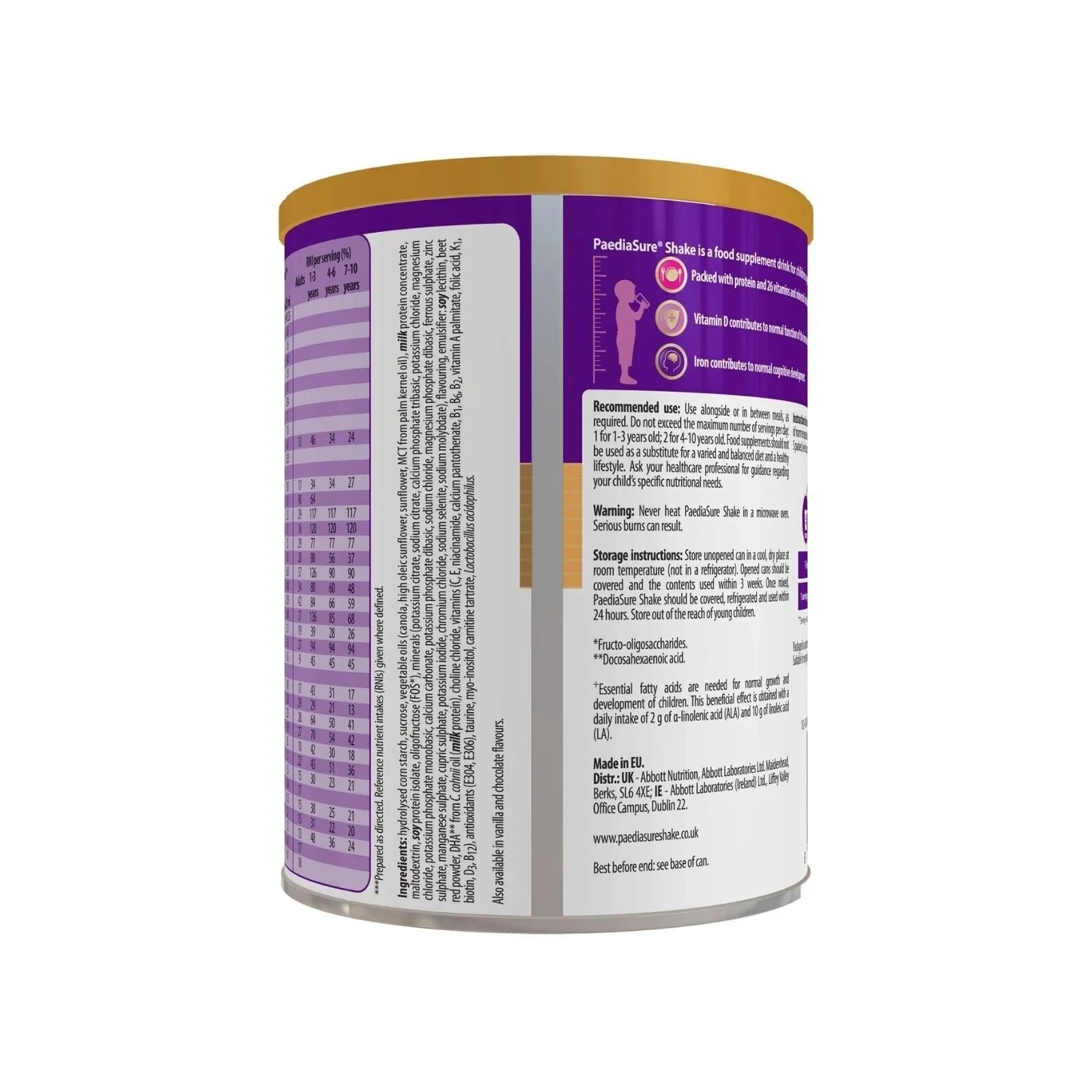 PaediaSure Shake Chocolate Flavoured Nutritional Supplement Powder for Kids 850g - ebebek - Black Friday