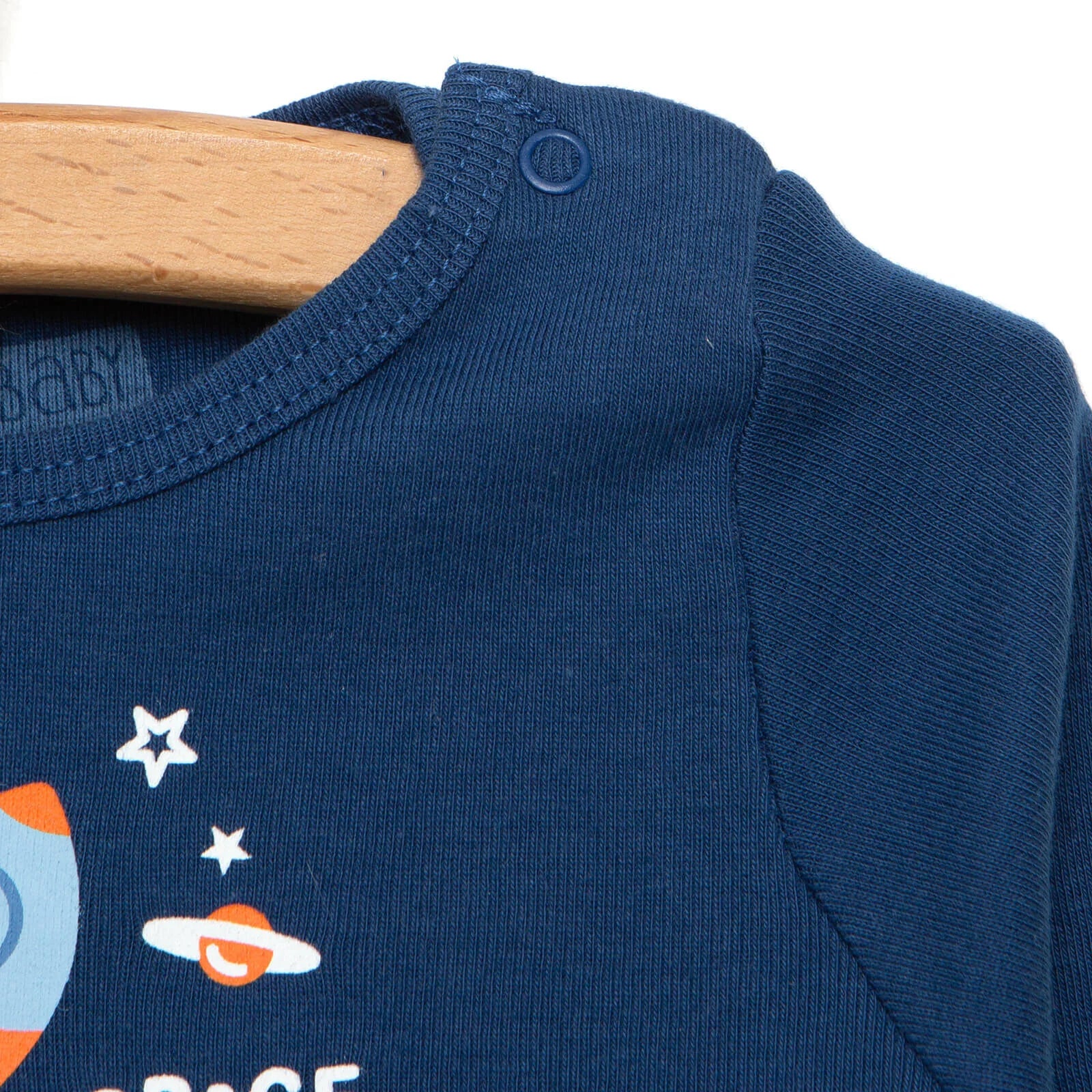 HelloBaby Baby Boy Long Sleeve Bodysuit - Navy Blue - ebebek - Black Friday