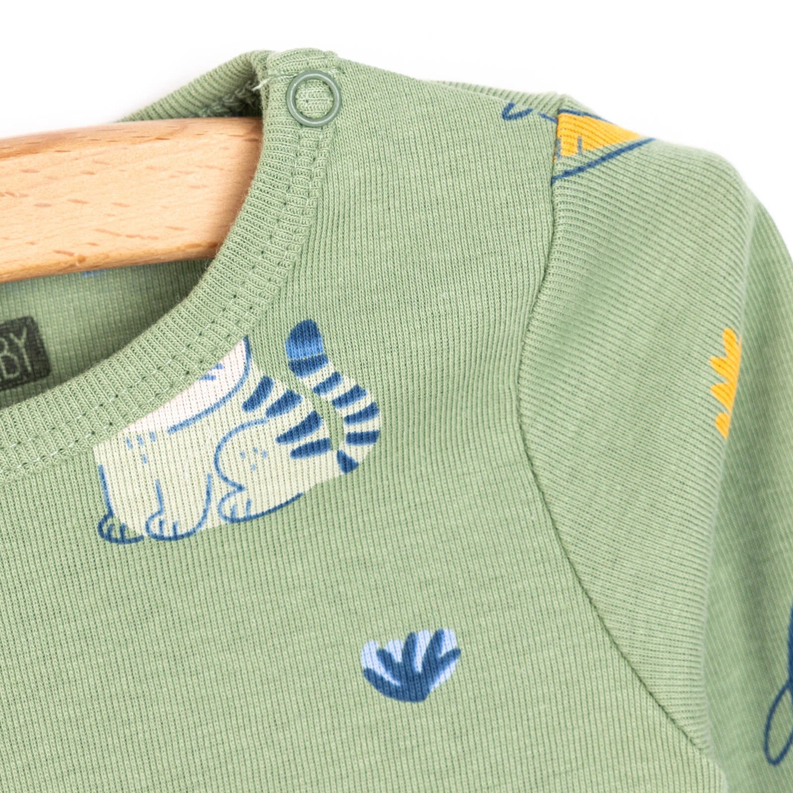 HelloBaby Baby Boy Long Sleeve Body - Green - ebebek - Black Friday