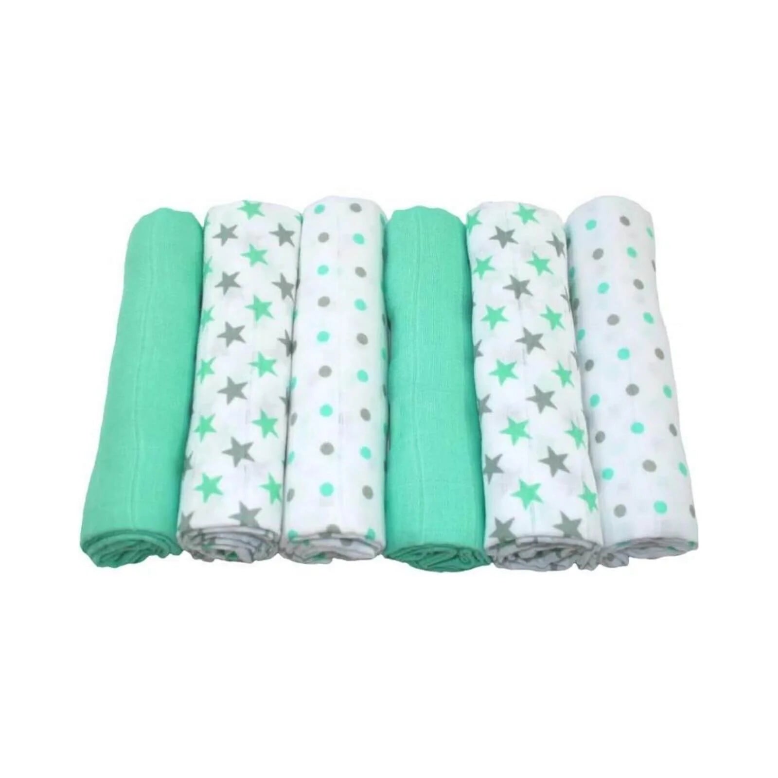 MuslinZ 6 Pack Muslin Squares 70x70cm - Mint - ebebek - Black Friday