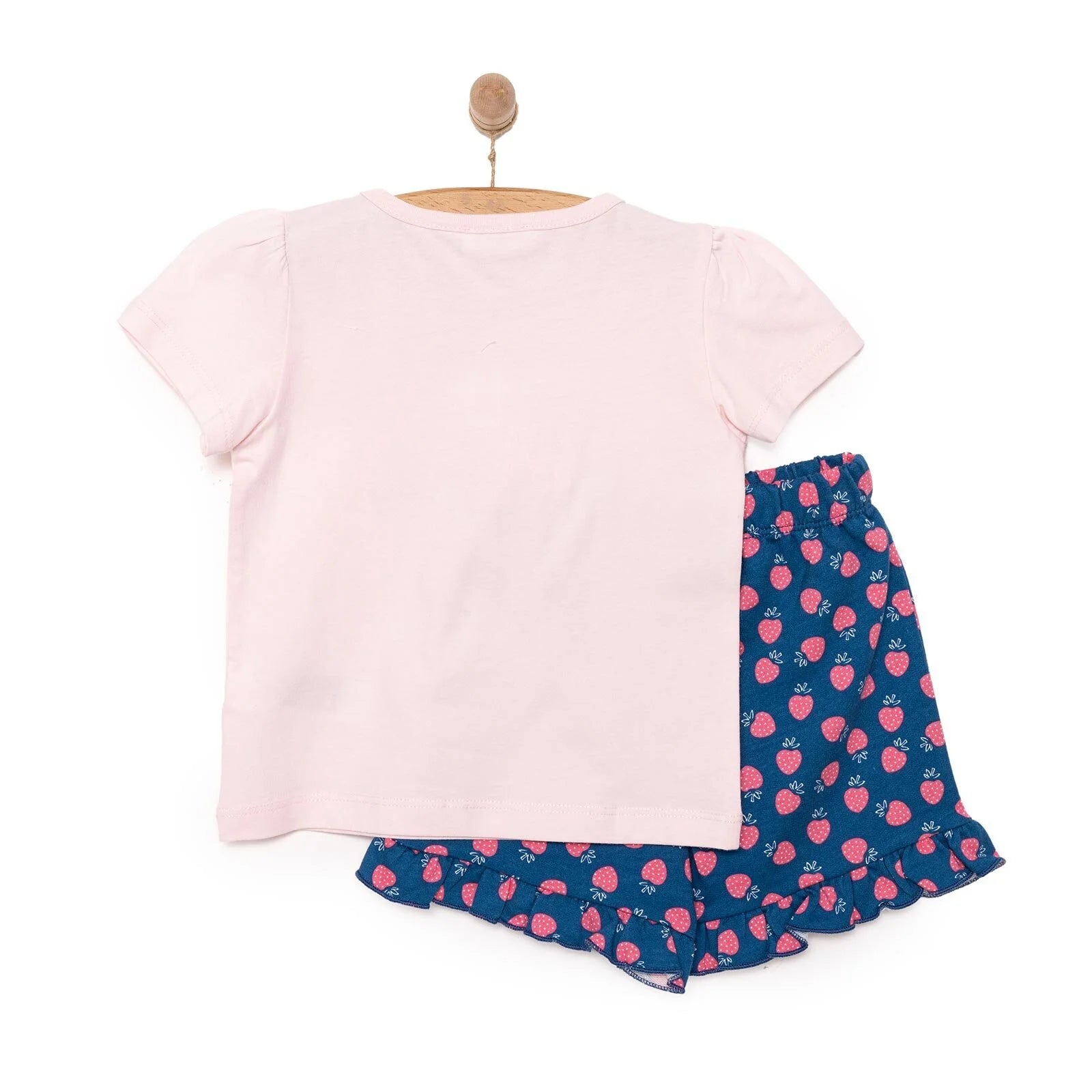 HelloBaby Girl Strawberry Patterned T-shirt - Pink - ebebek - Black Friday