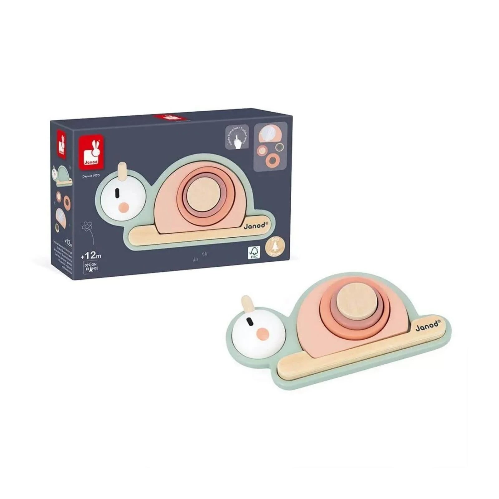 Janod Stackable Sensory Snail Sweet Cocoon - ebebek - Black Friday