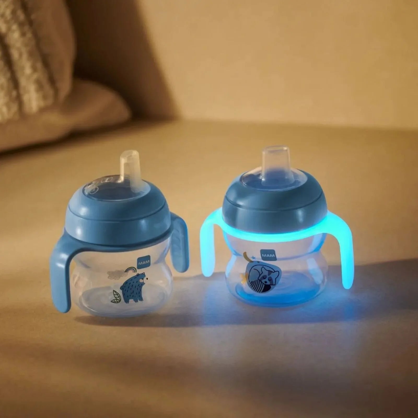 MAM Starter Cup & Glow with Handles 150ml - Blue - ebebek - Black Friday