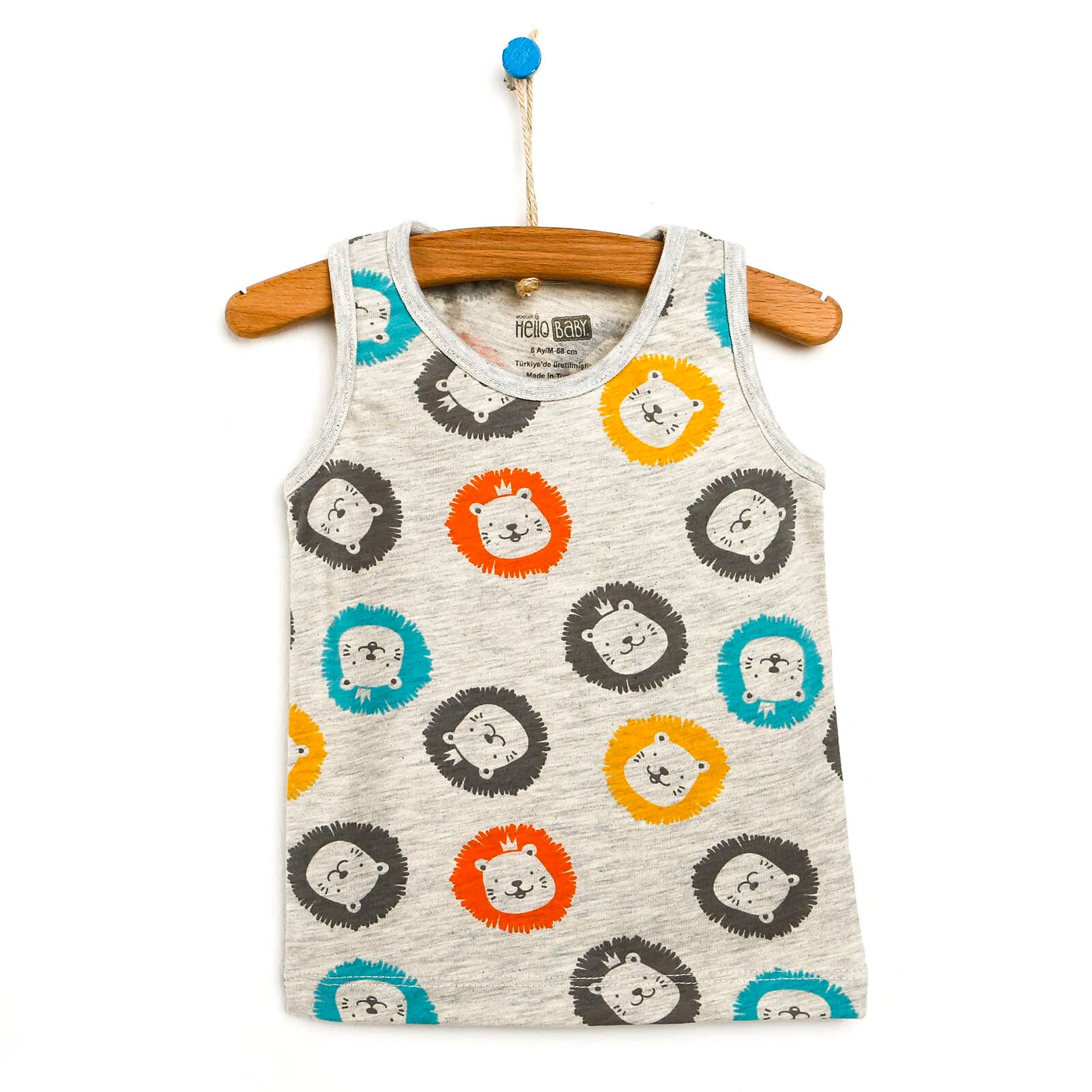HelloBaby Basic Baby Boy Tank Top - Snow Melange - ebebek - Black Friday