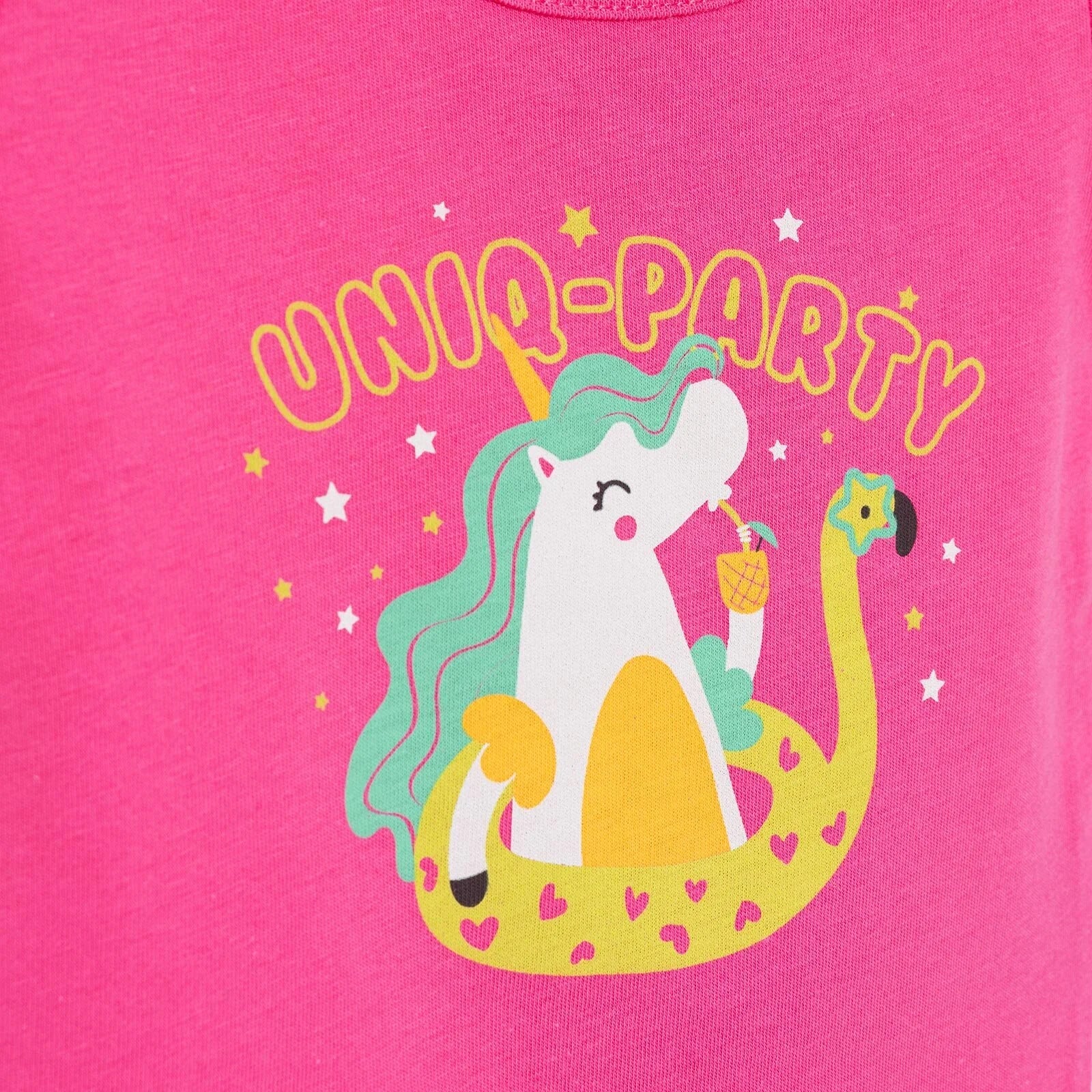 HelloBaby Basic Girl Unicorn Party Printed Tshirt - Pink - ebebek - Black Friday