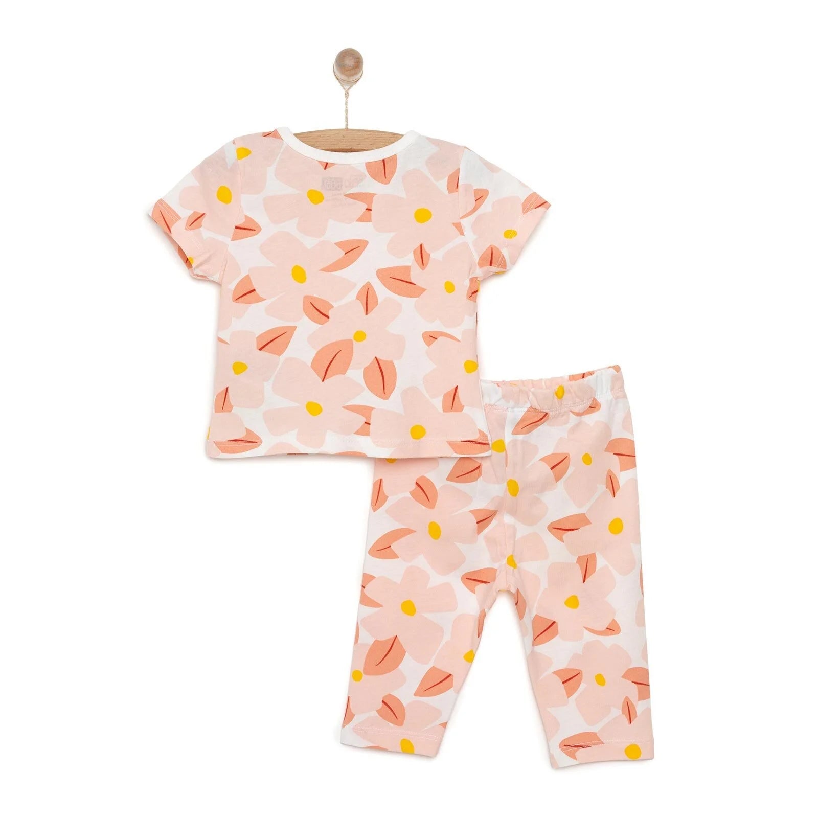 HelloBaby Baby Girl Short Sleeve Pyjamas Set - Ecru - ebebek - Black Friday