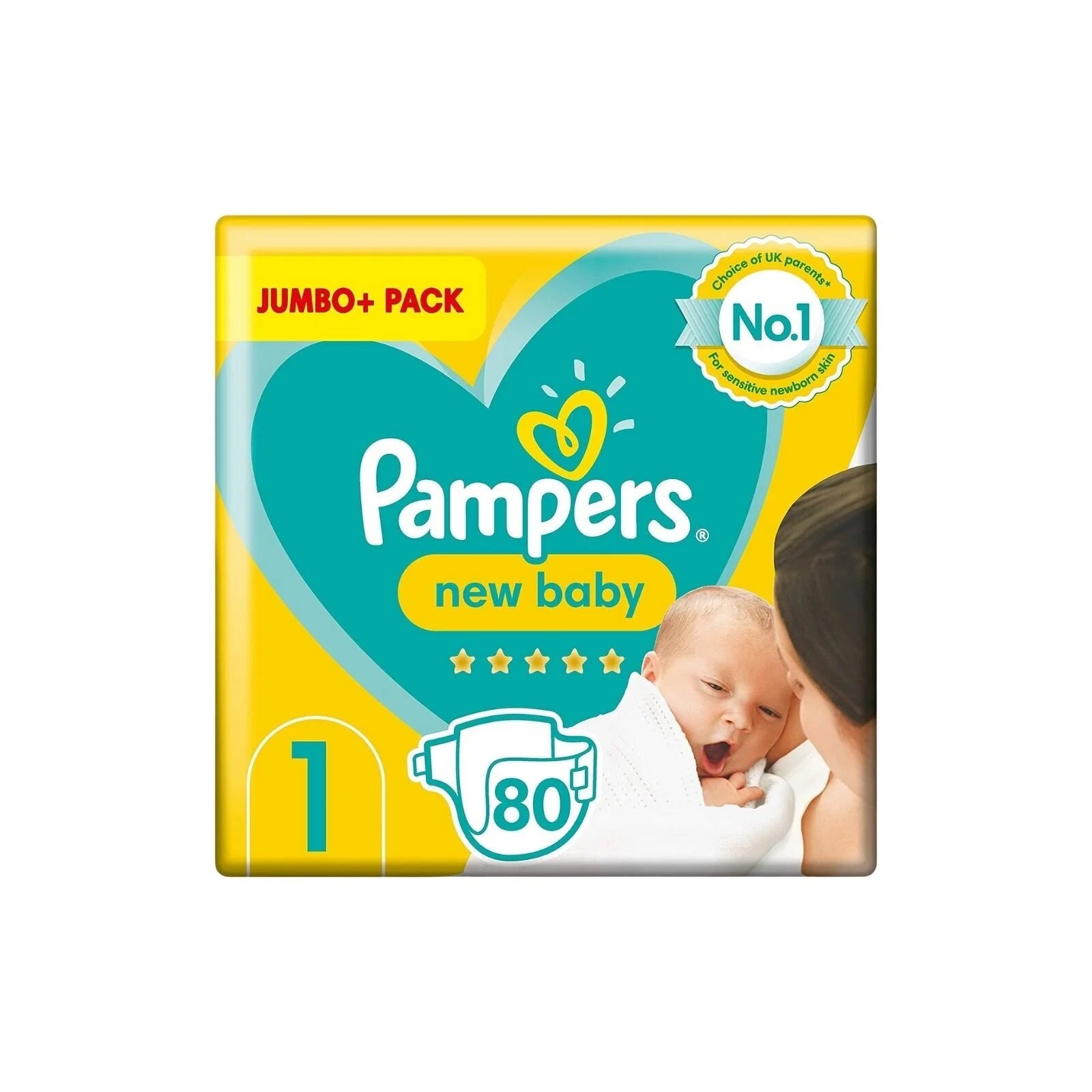 Pampers New Baby Size 1 Jumbo Pack - 80 nappies - ebebek - Black Friday