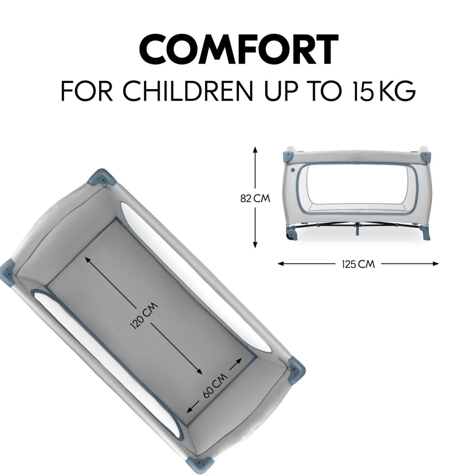 Hauck Sleep N Play Go Plus - Dusty Blue - ebebek - Black Friday