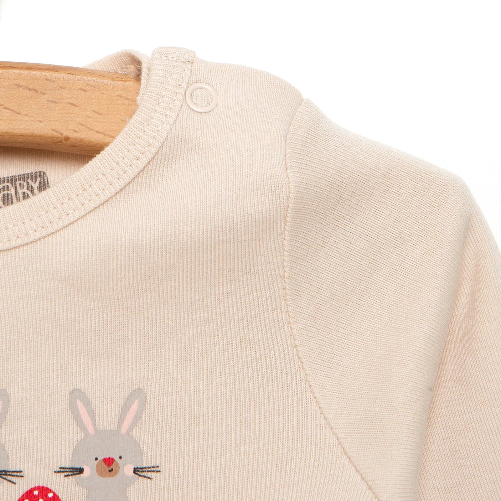 HelloBaby Unisex Long Sleeve Bodysuit - Beige - ebebek - Black Friday