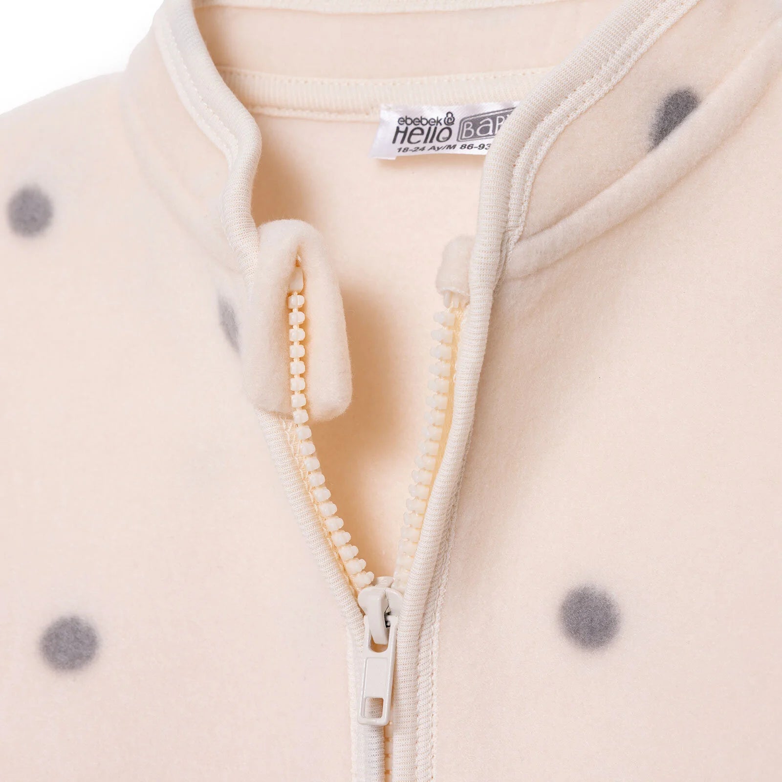 HelloBaby Polar Cardigan - Ecru Printed - ebebek - Black Friday